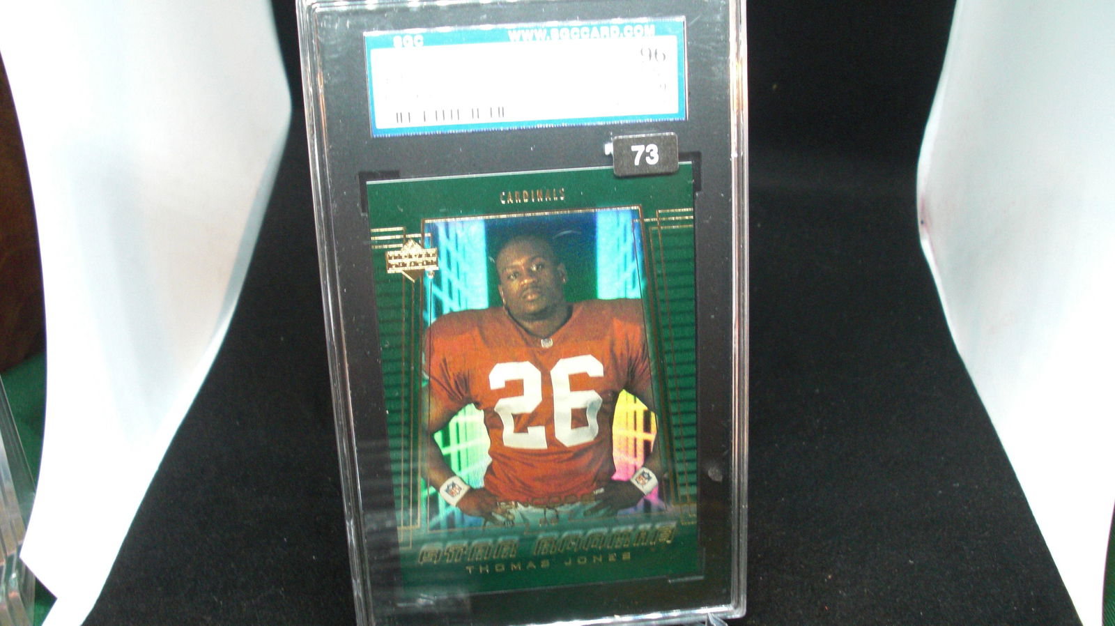 sgc graded 2000 thomas jones rookie mint 9 (1 of 1)