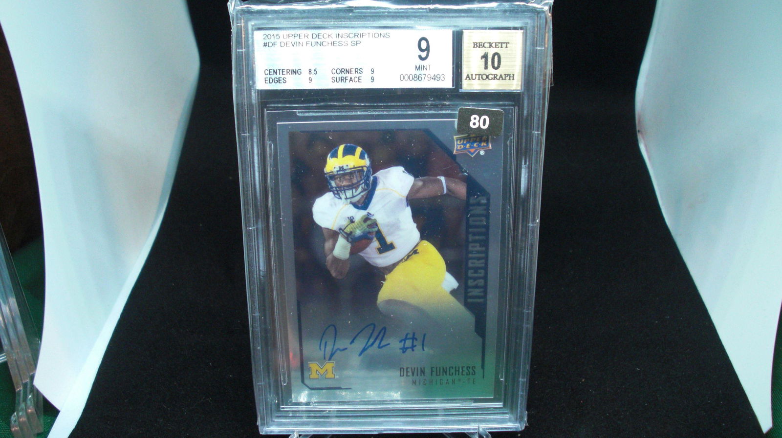 beckett graded devin funchess mint 9 auto 10 (1 of 1)