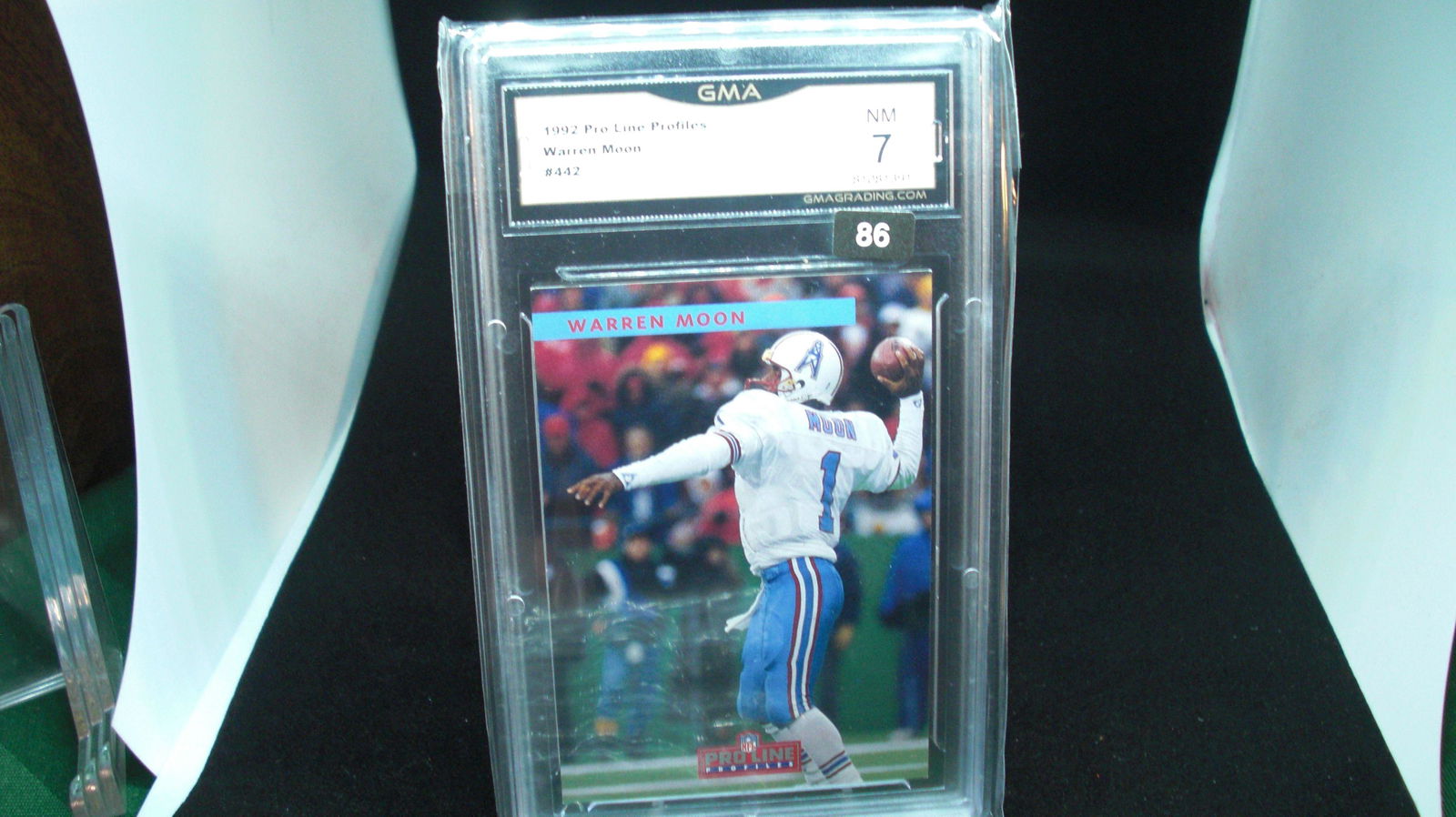 gma graded 1992 warren moon mint 7 (1 of 1)