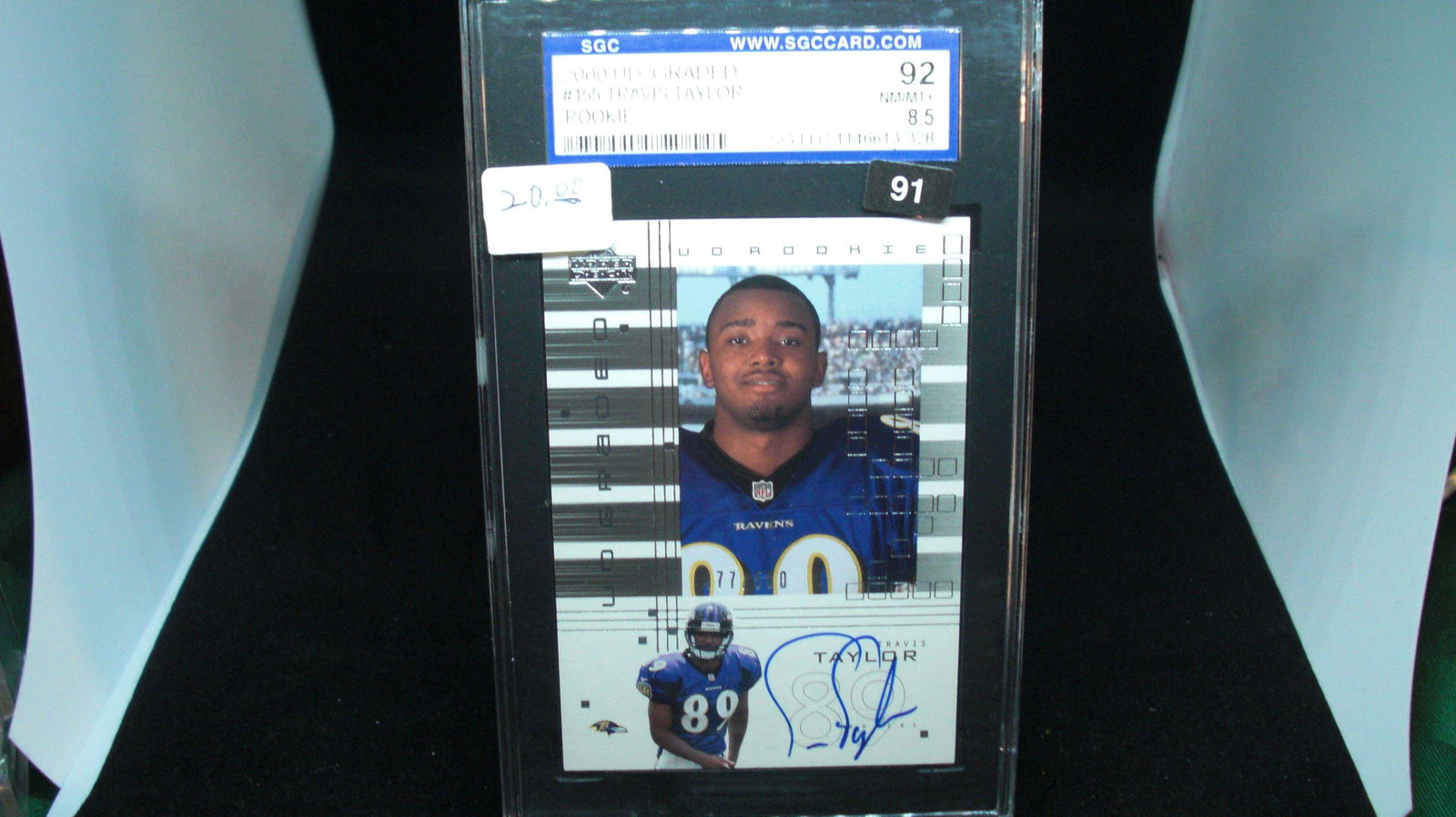 sgc graded 2000 travis taylor rookie mint 8.5 (1 of 1)