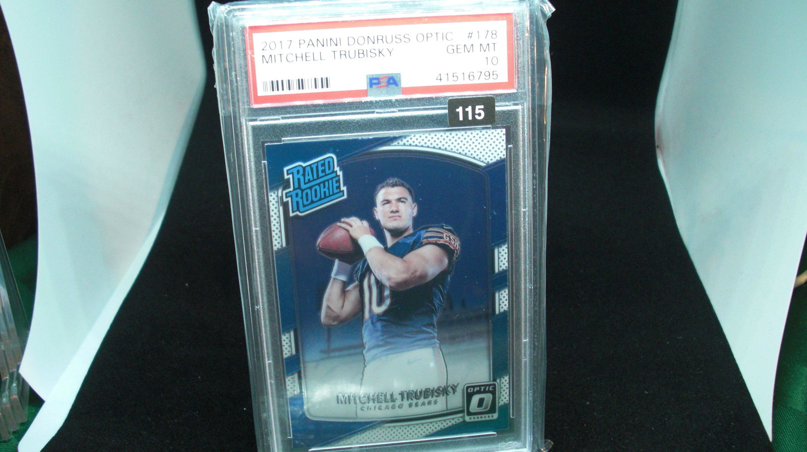 psa graded 2017 mitchell trubisky rated rookie mint 10 (1 of 1)