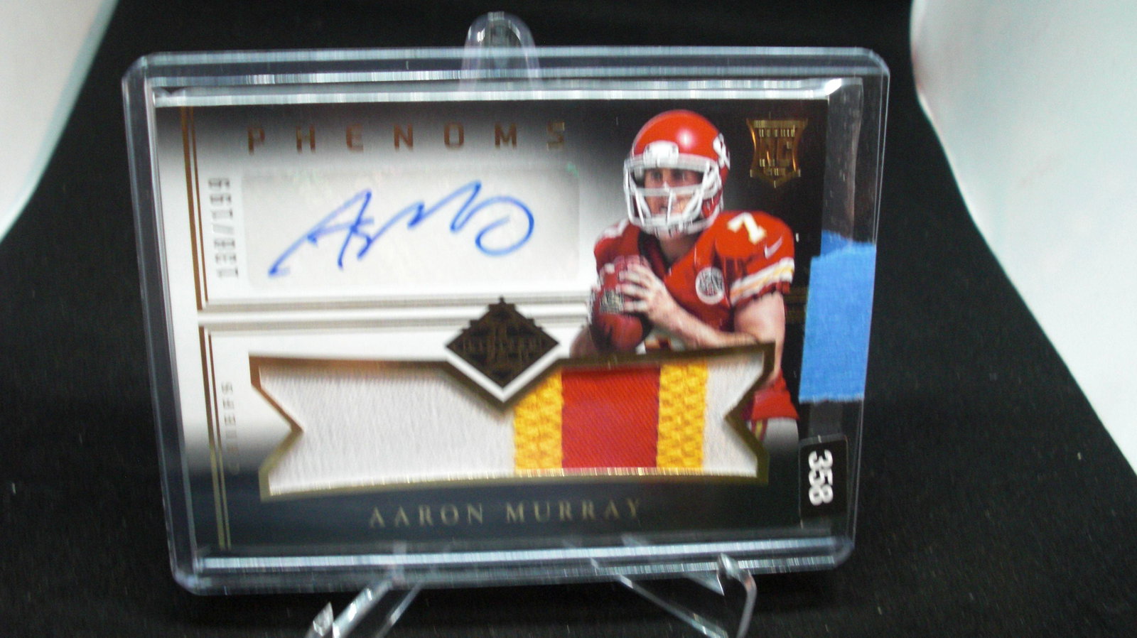 aaron murray phenoms auto/patch rookie #138/199: in top loader