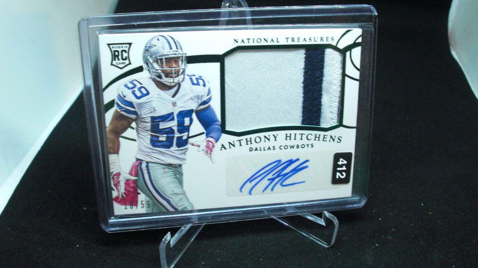 national treasures rookie anthony hitchens auto/patch (1 of 1)