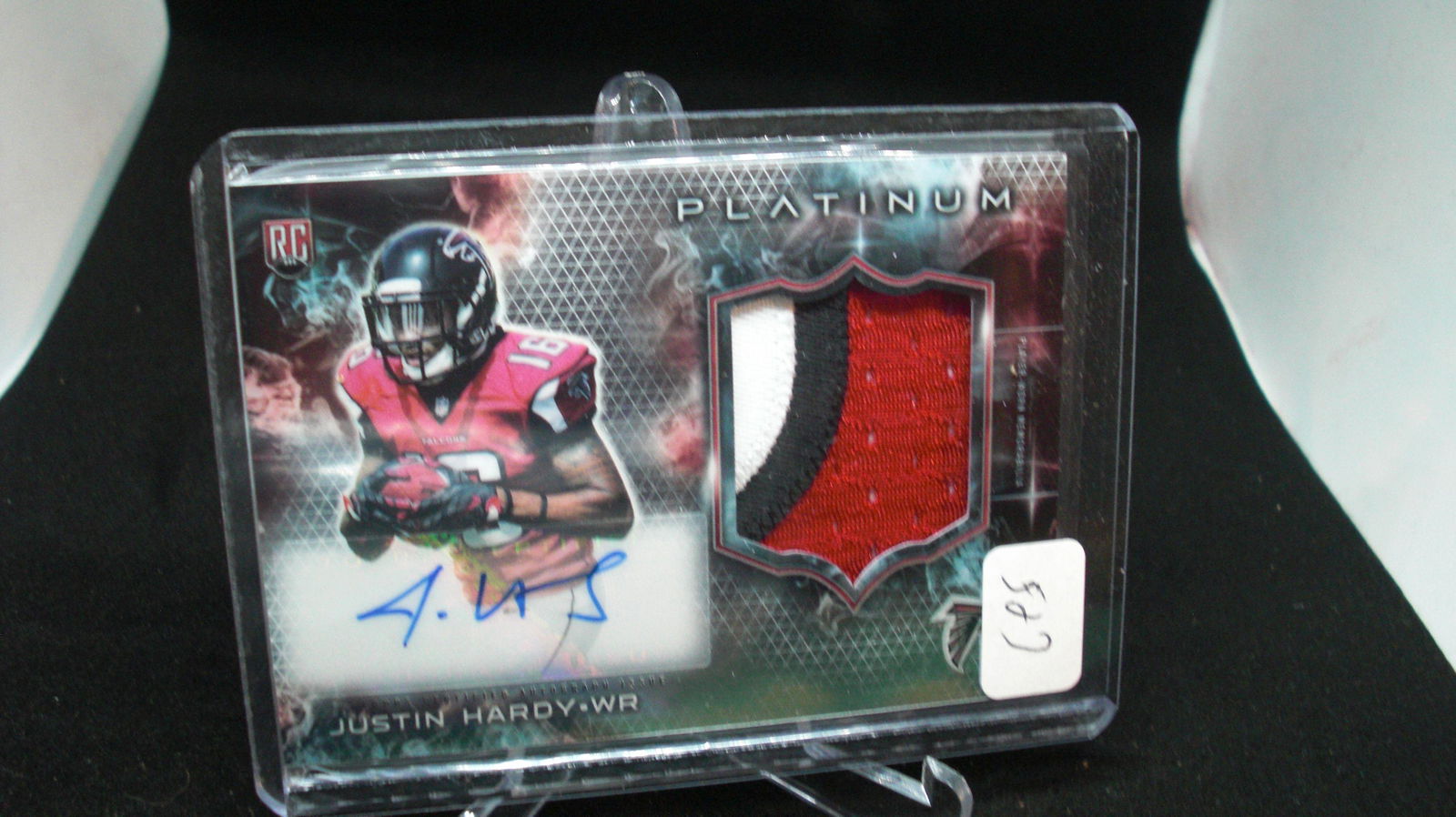 justin hardy auto/jersey platinum rookie (1 of 1)