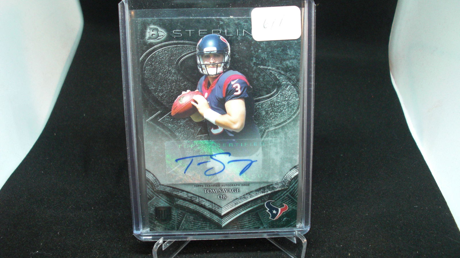 tom savage auto bowman sterling rookie (1 of 1)