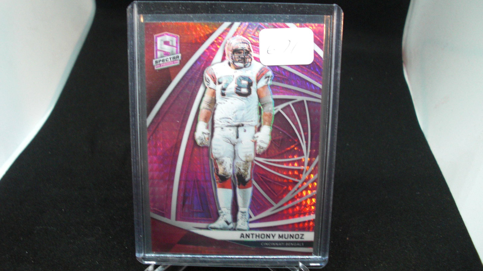 anthony munoz pink spectra #01/25: in top loader