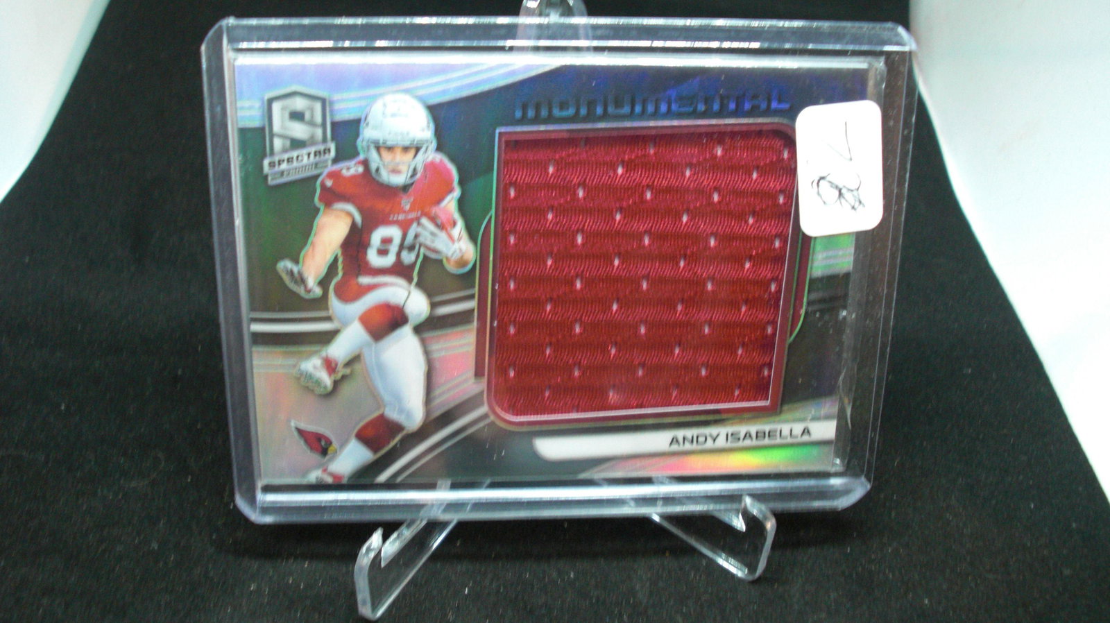 spectra andy isabella jersey monumental #102/199: in top loader