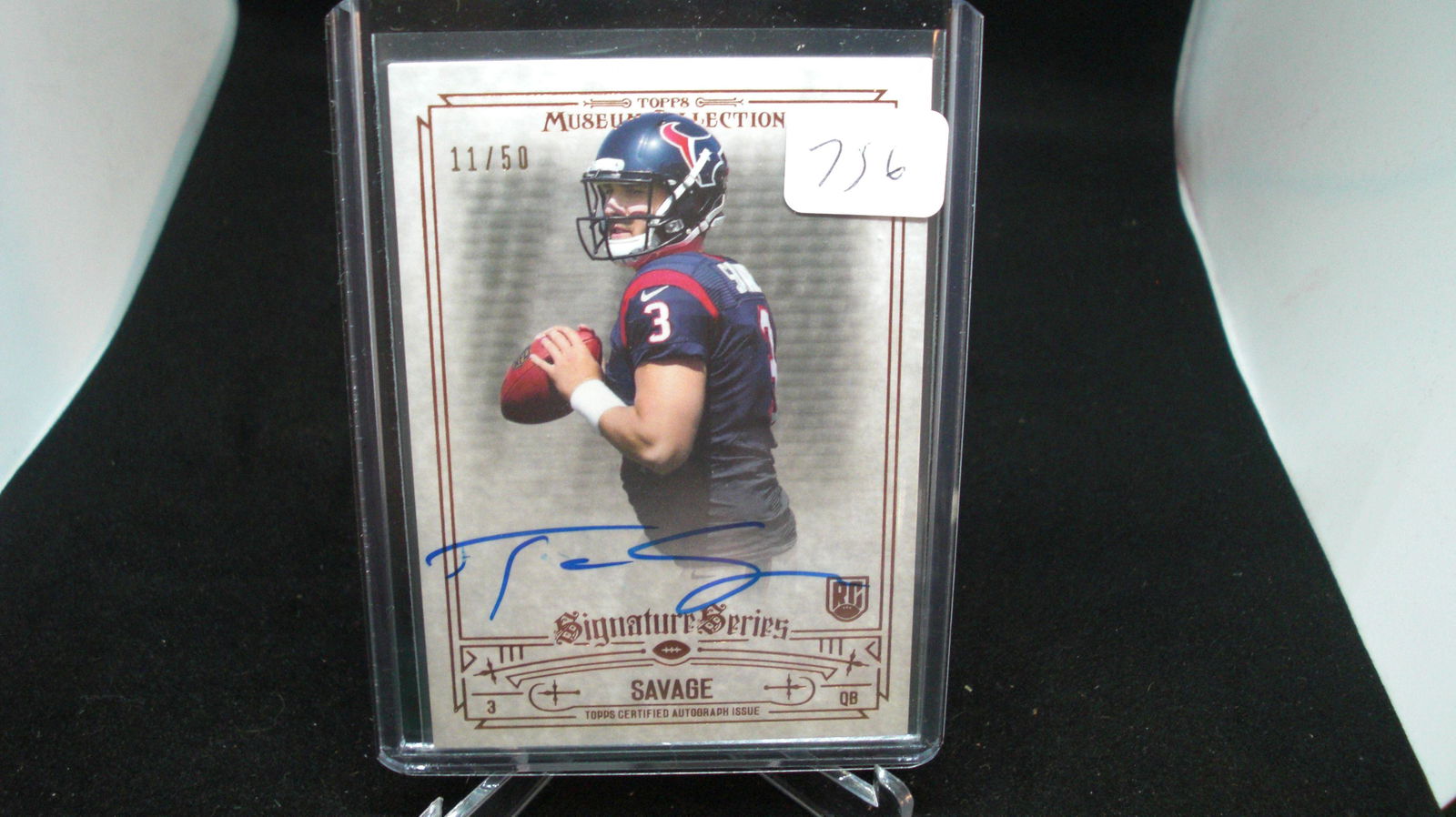 tom savage auto rookie #11/50 signature series (1 of 1)