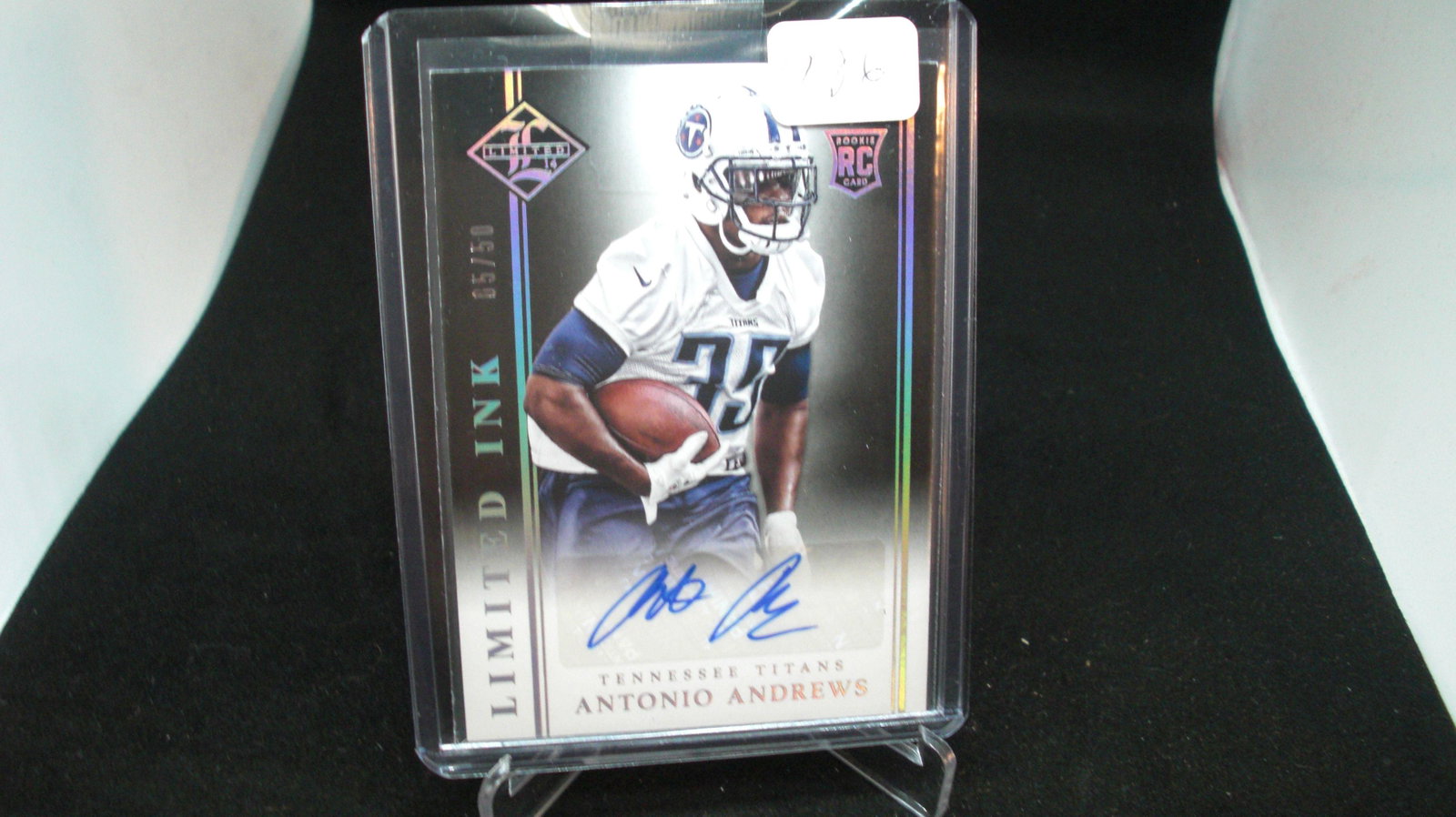 antonio andrew limited rookie #05/50: in top loader