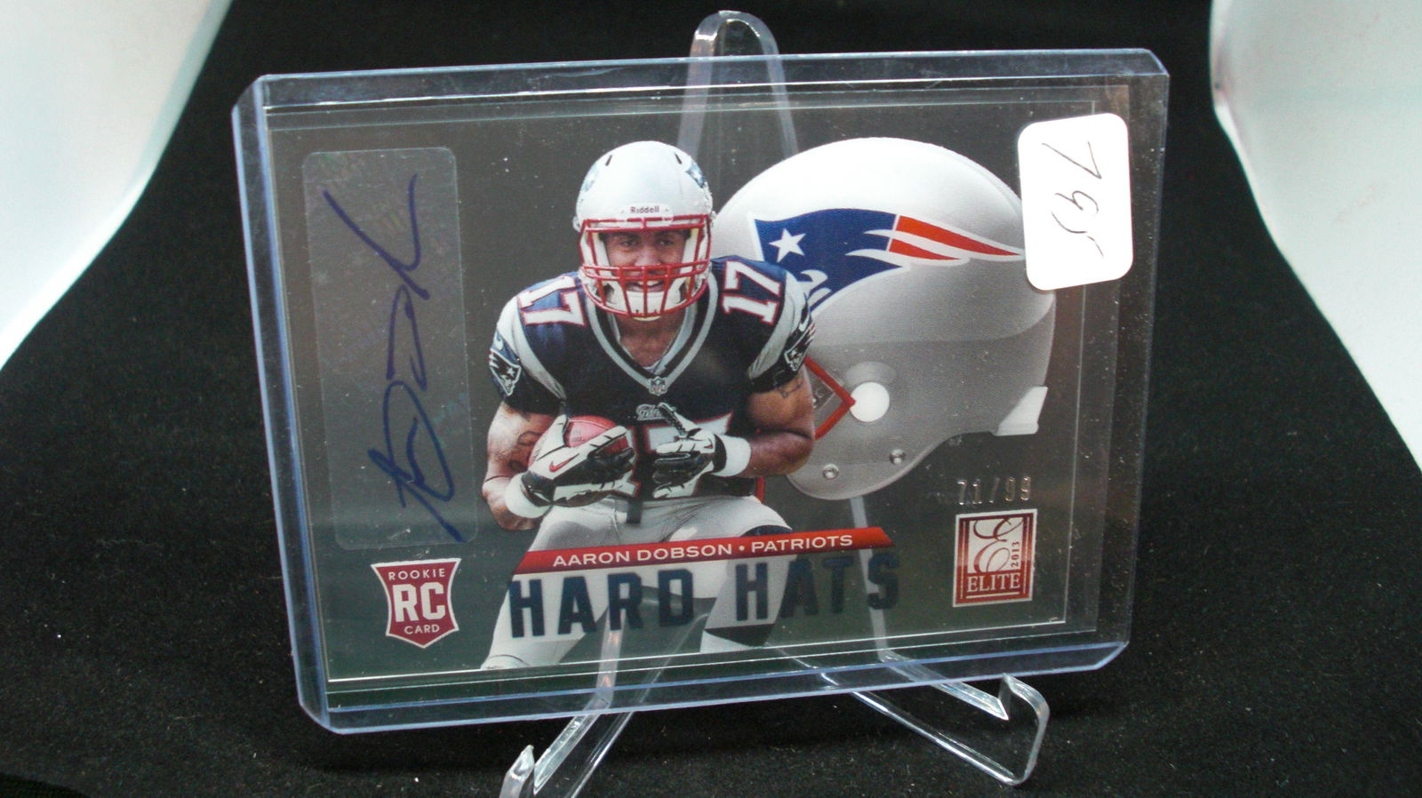 aaron dobson rookie #71/99 auto clear hard hats (1 of 1)