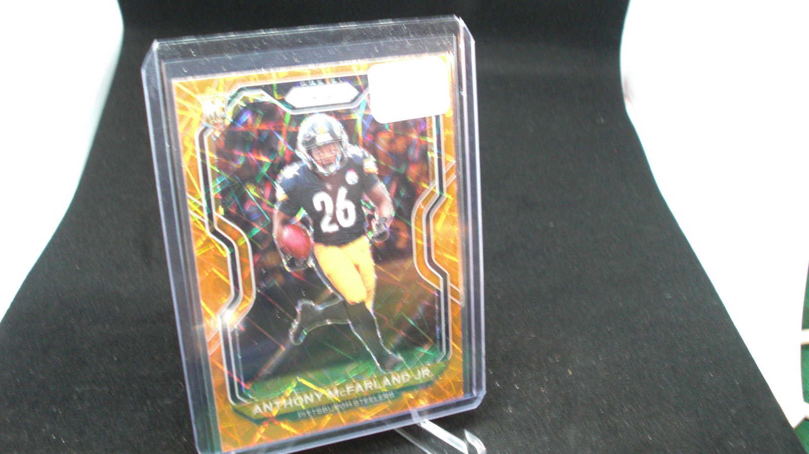 anthony mcfarland jr orange prizm rookie: in top loader