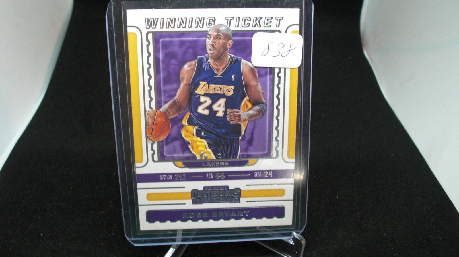 kobe bryant winning ticket: in top loader