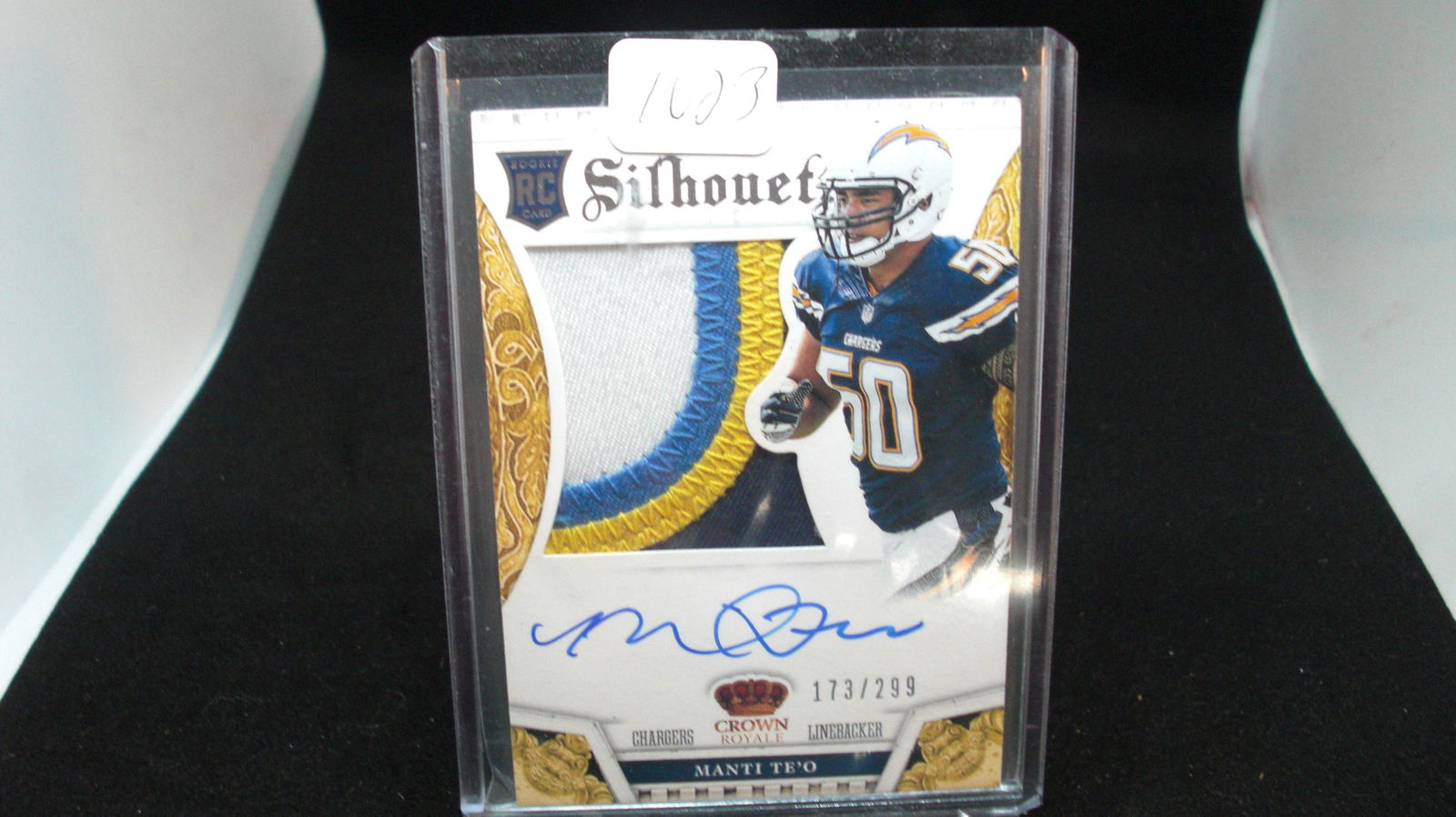 crown royale rookie silhoutte manti teo #173/299 (1 of 1)