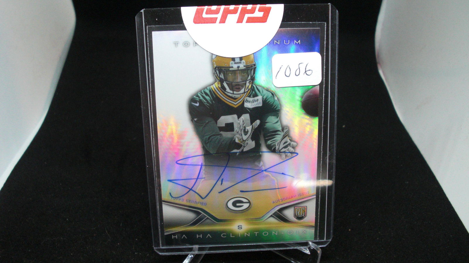 ha ha clinton dix rookie auto platinum (1 of 1)