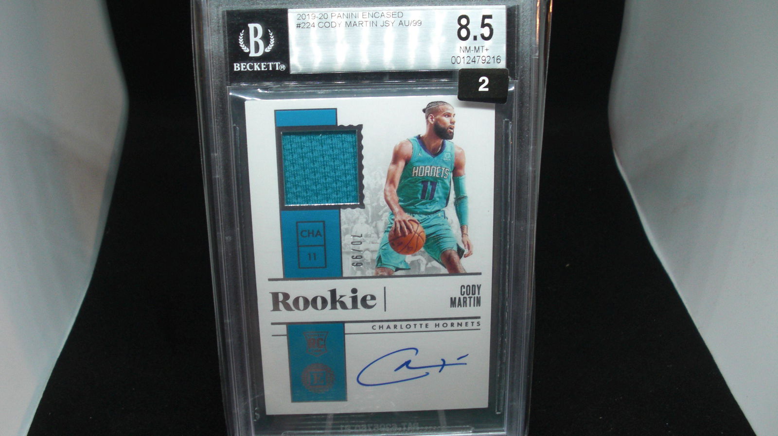 beckett graded cody martin mint 8.5 auto/jersey #70/99 (1 of 1)