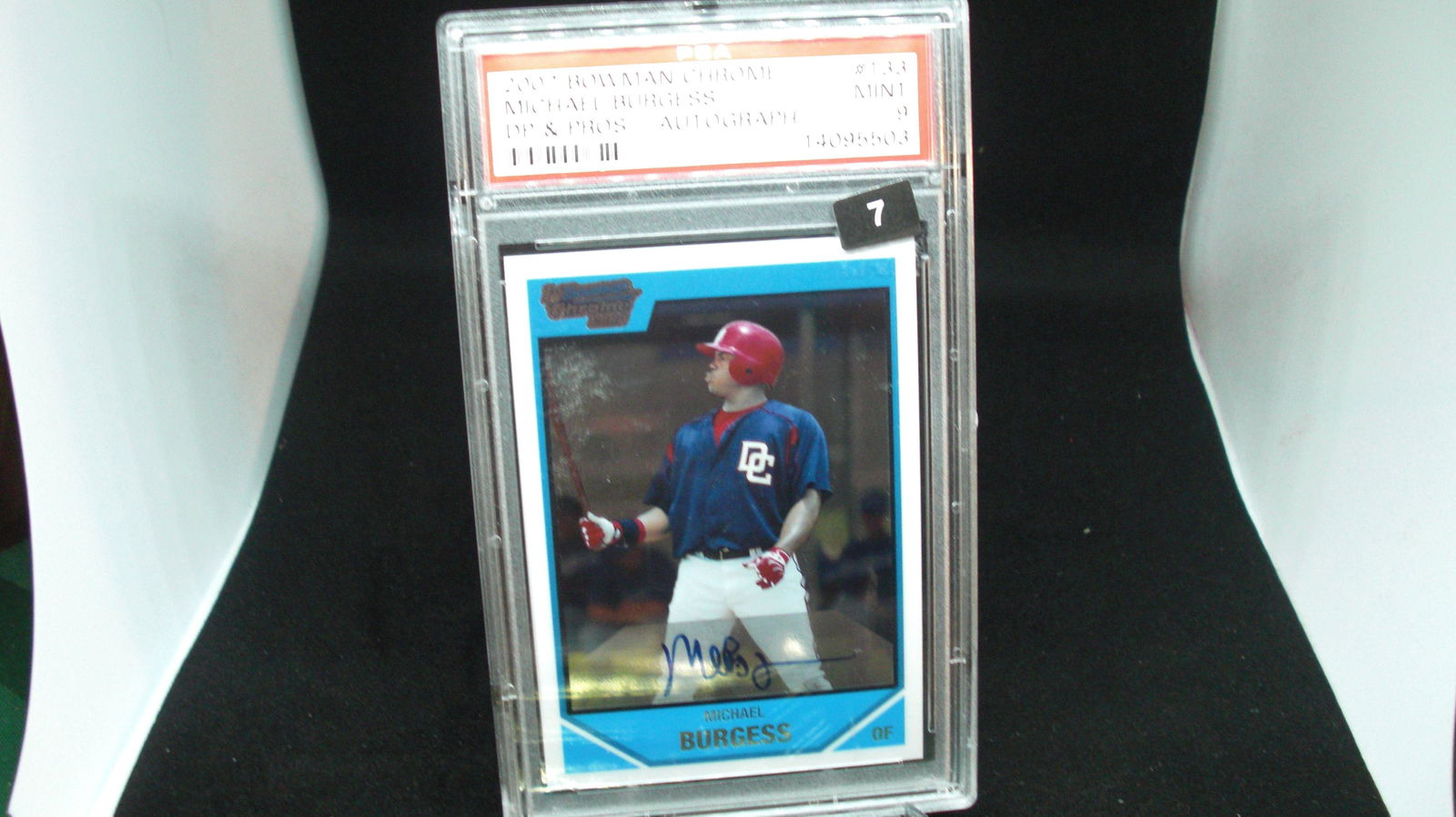 psa graded 2007 michael burgess auto mint 9 (1 of 1)