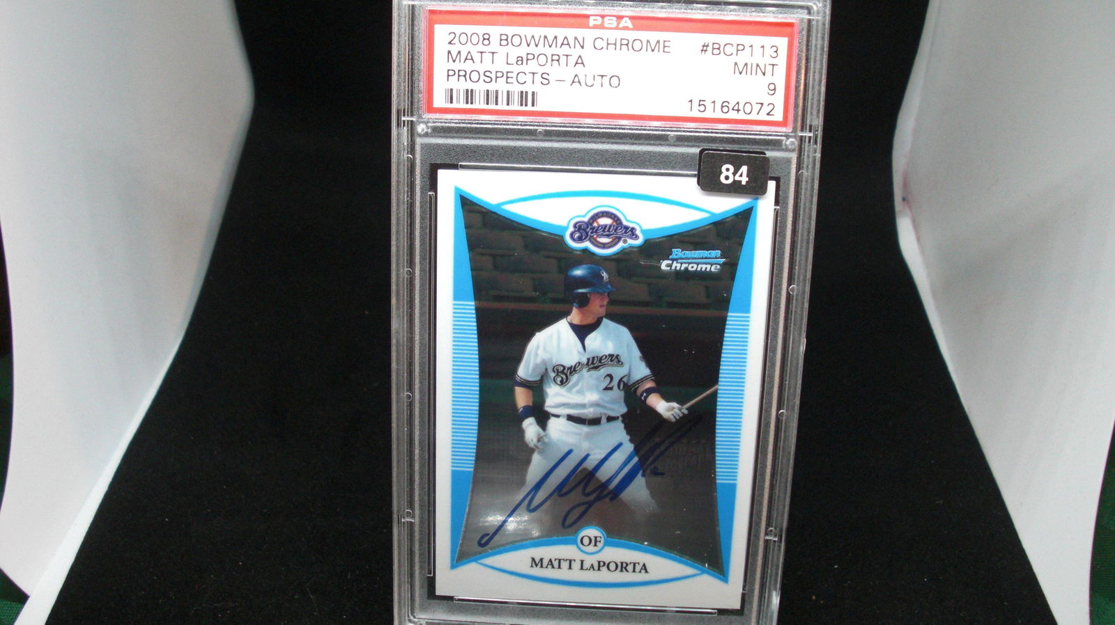 psa graded 2008 matt laporta auto mint 9 (1 of 1)