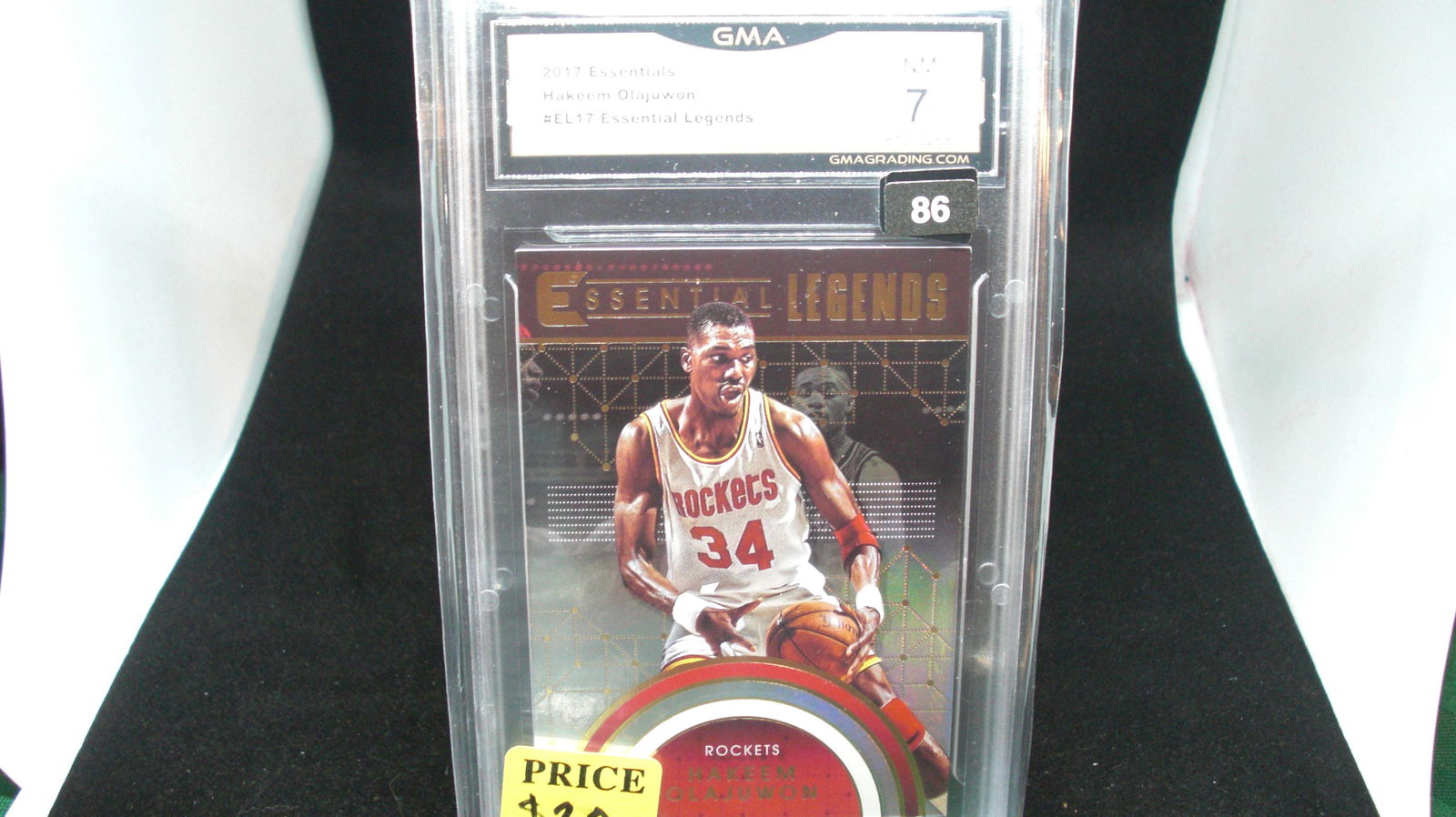 gma graded 2017 hakeem olajuwon essential legends mint (1 of 1)
