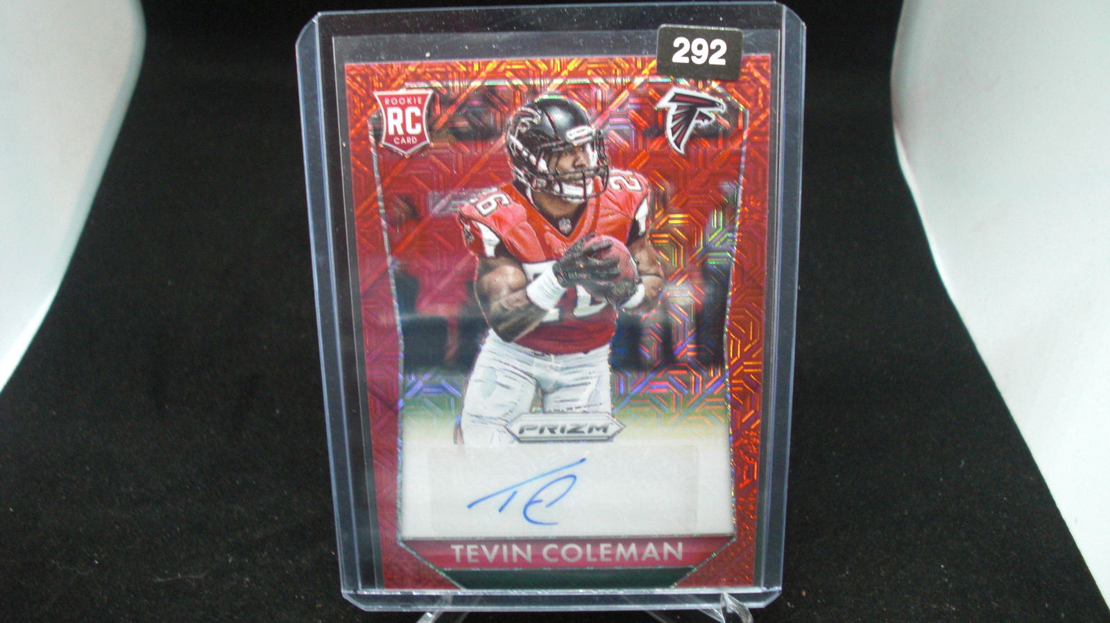 tevin coleman red prizm auto rookie #36/50 (1 of 1)