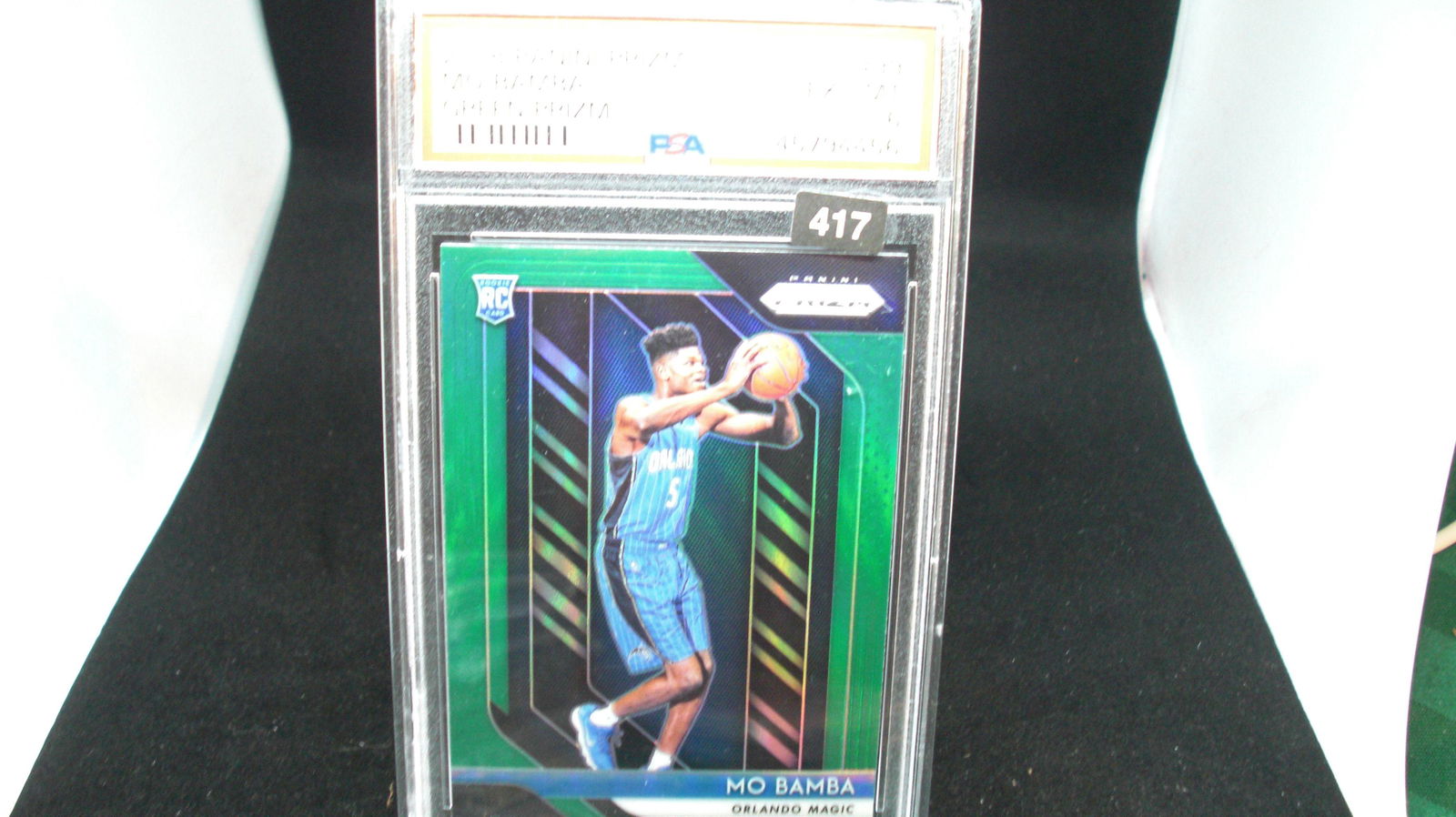 psa graded 2018 mo bamba green prizm rookie mint 6 (1 of 1)
