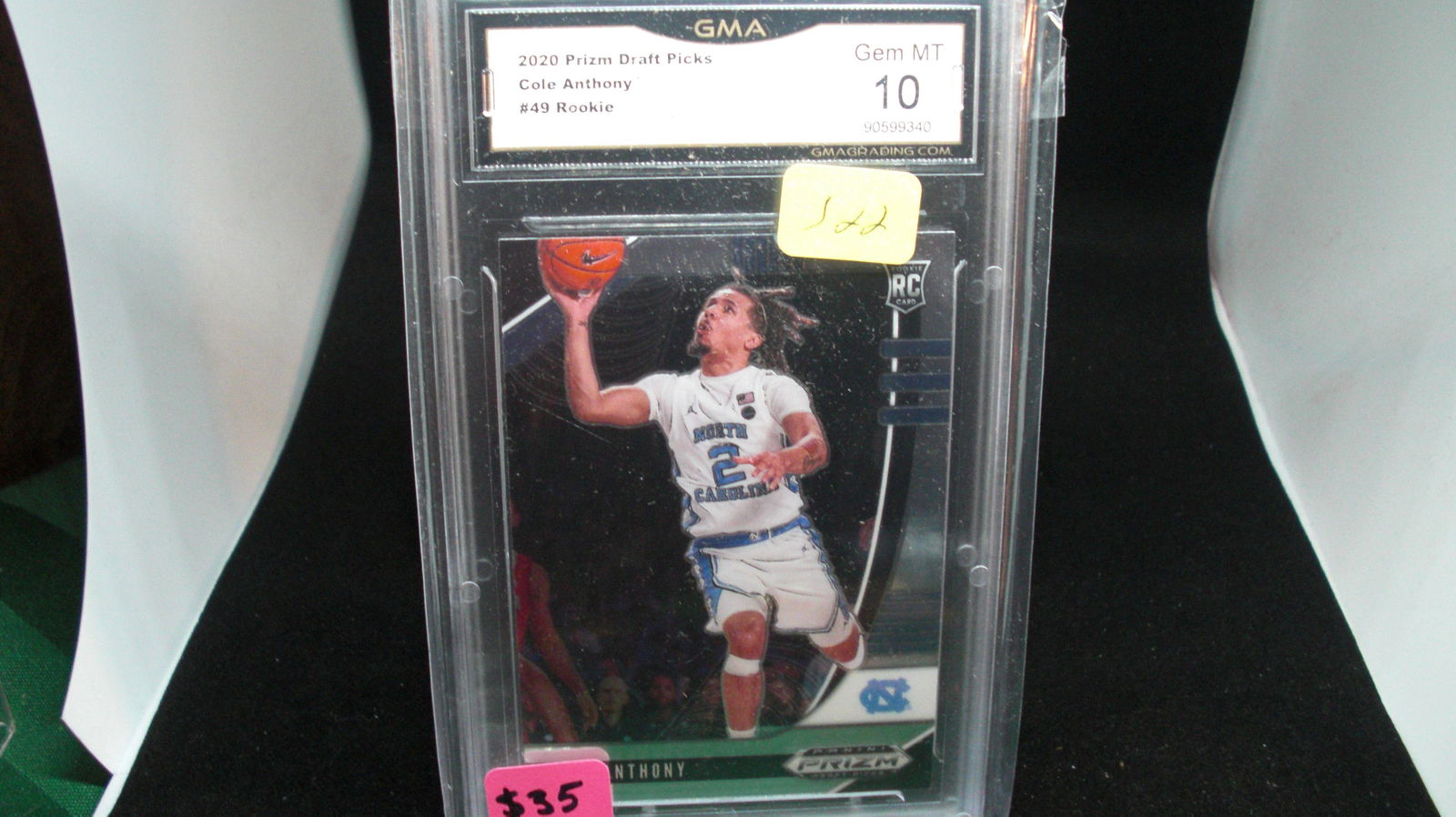 gma graded 2020 cole anthony rookie mint 10 (1 of 1)