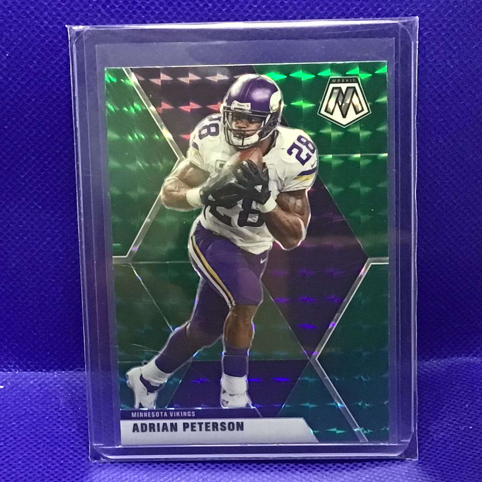 Adrian Peterson Green Mosaic Prizm (1 of 1)