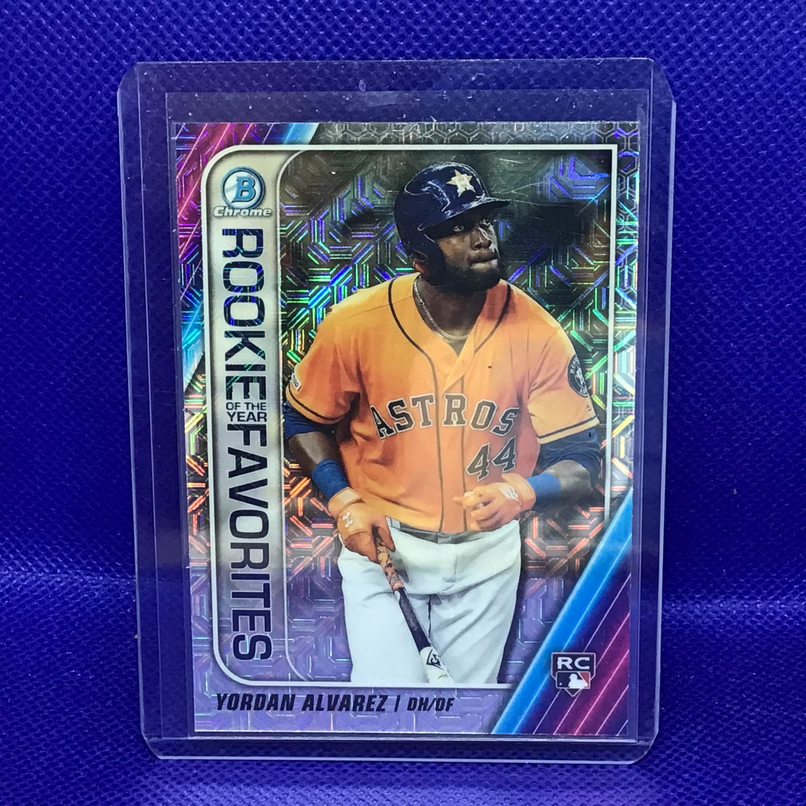 Yordan Alvarez Bowman Chrome Rookie of the year (1 of 1)