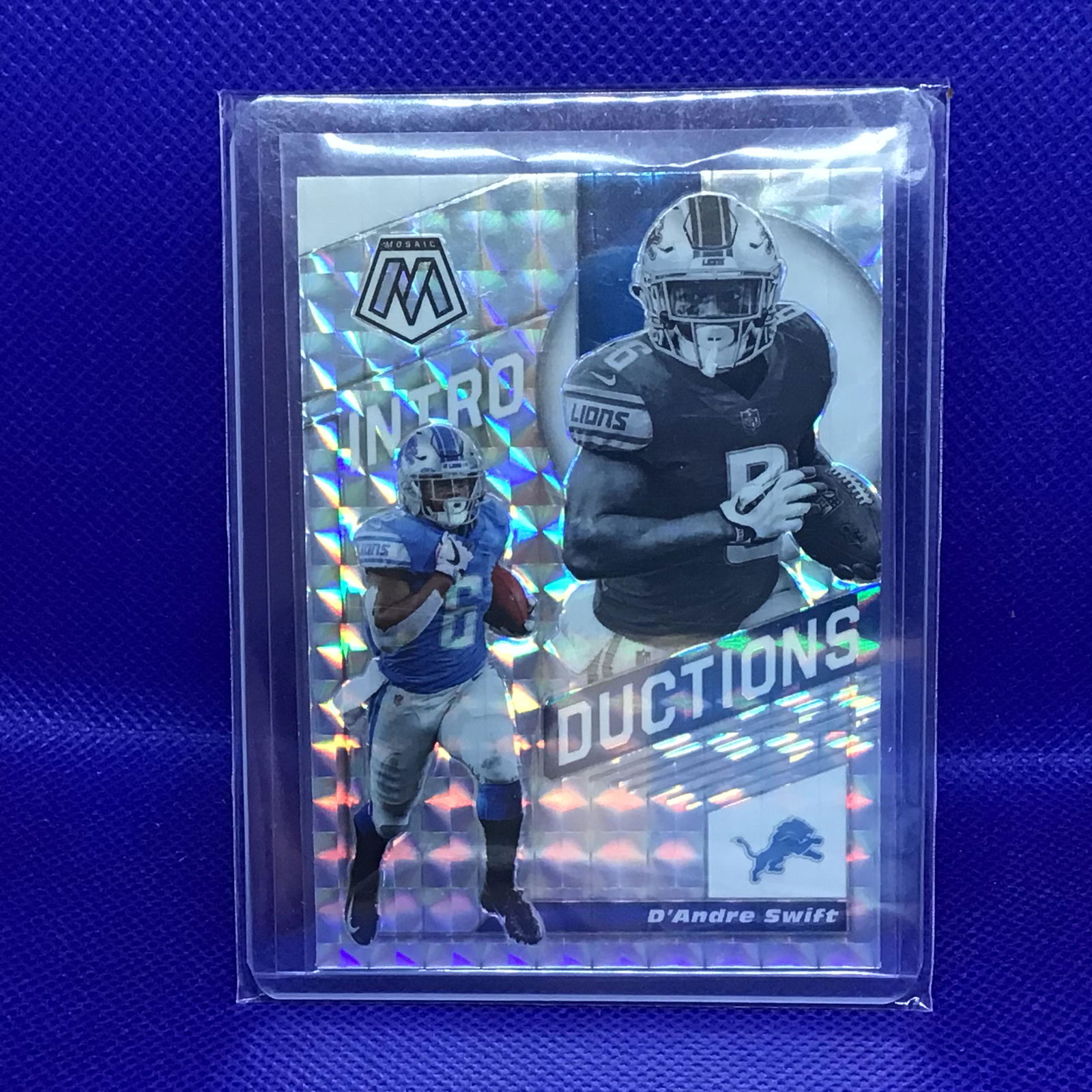 DeAndre Swift Panini Mosaic Intoductions Rookie (1 of 1)