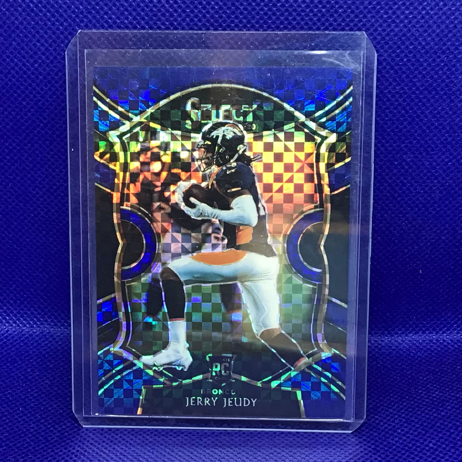 Jerry Jeudy Panini Select Blue Rookie (1 of 1)