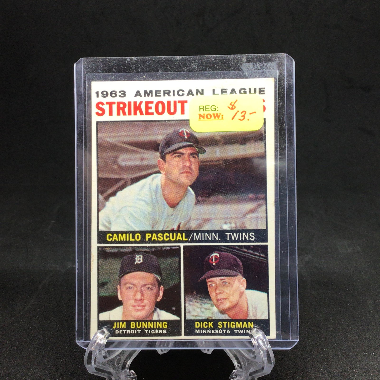 Camilo Pascual 1963 American League All Stars: Camilo Pascual 1963 American League All Stars