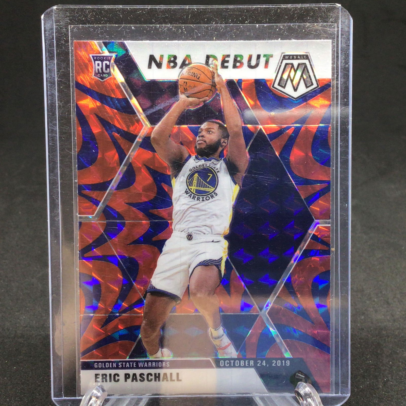 Eric Paschall Panini Mosaic Refractor Rookie (1 of 1)
