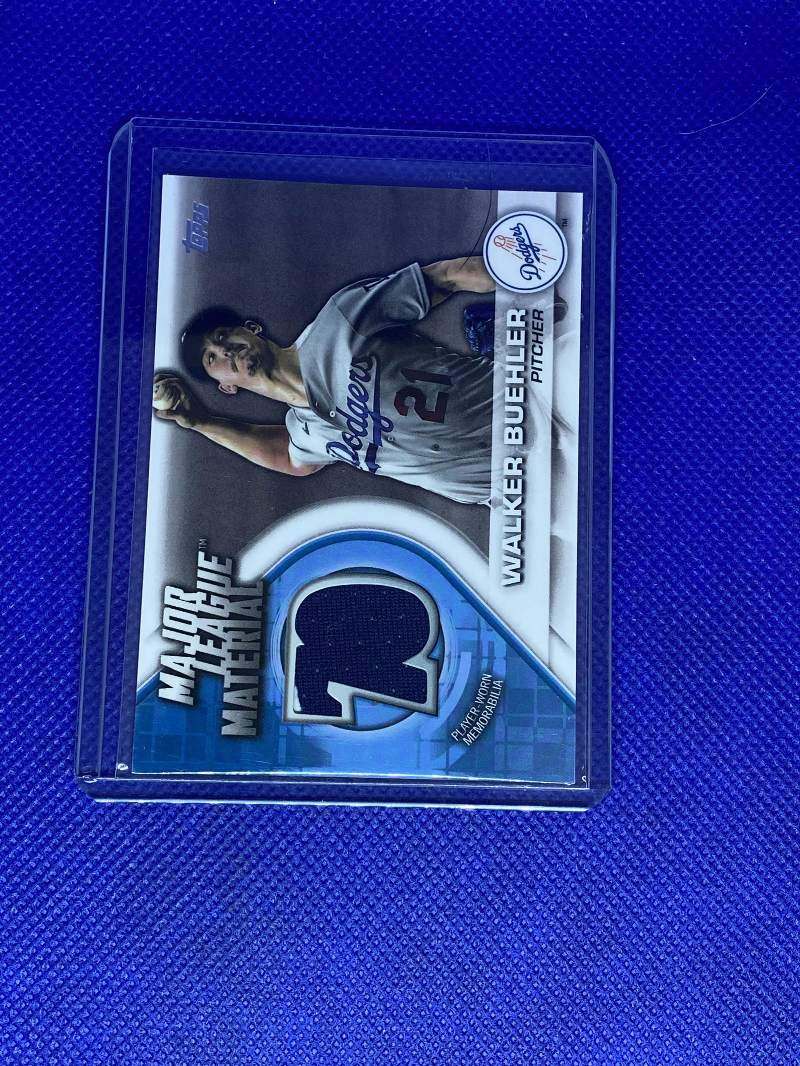 Walker Buehler topps relic card (1 of 1)