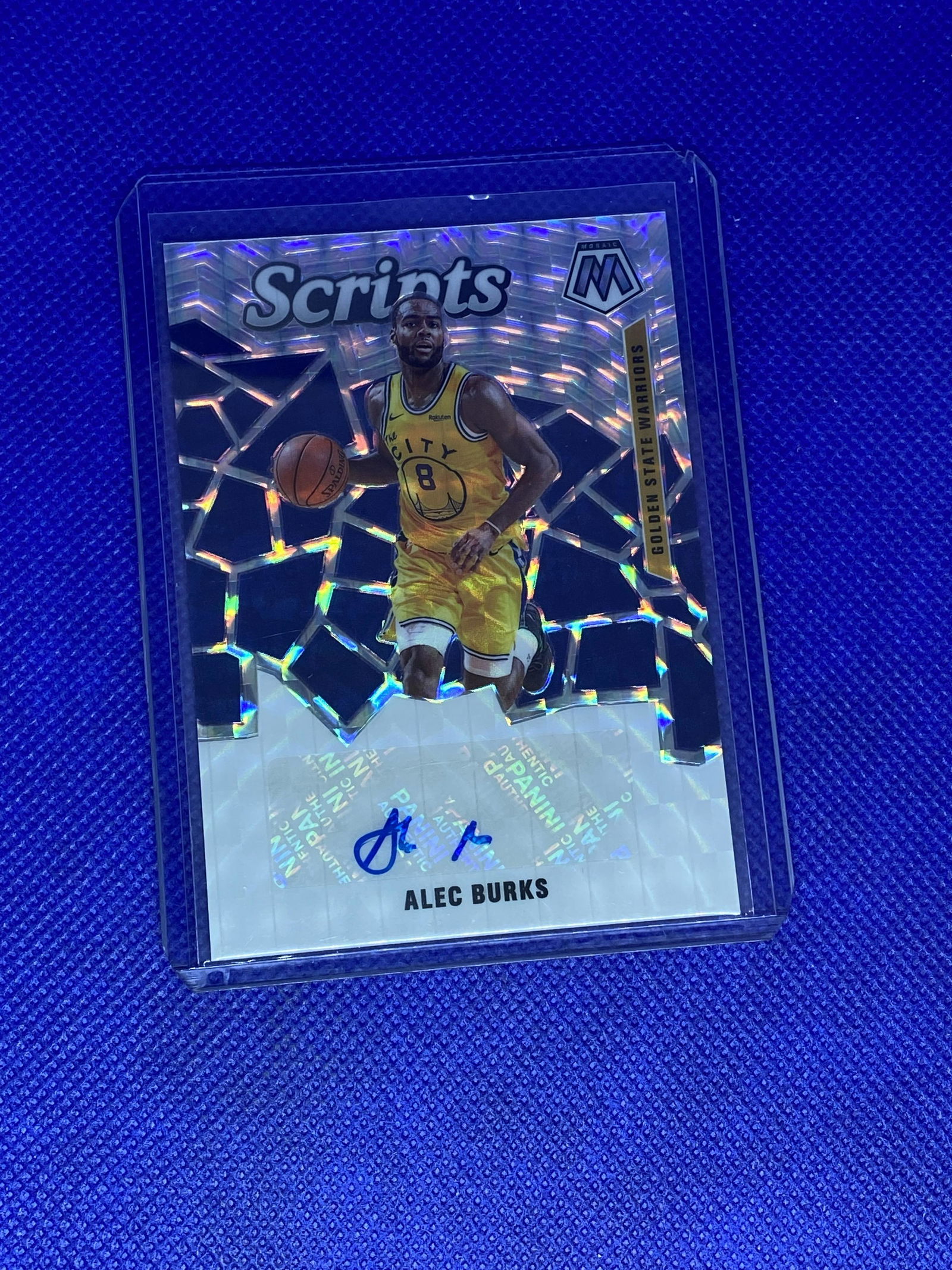 Alec Burks Panini Mosaic Auto (1 of 1)