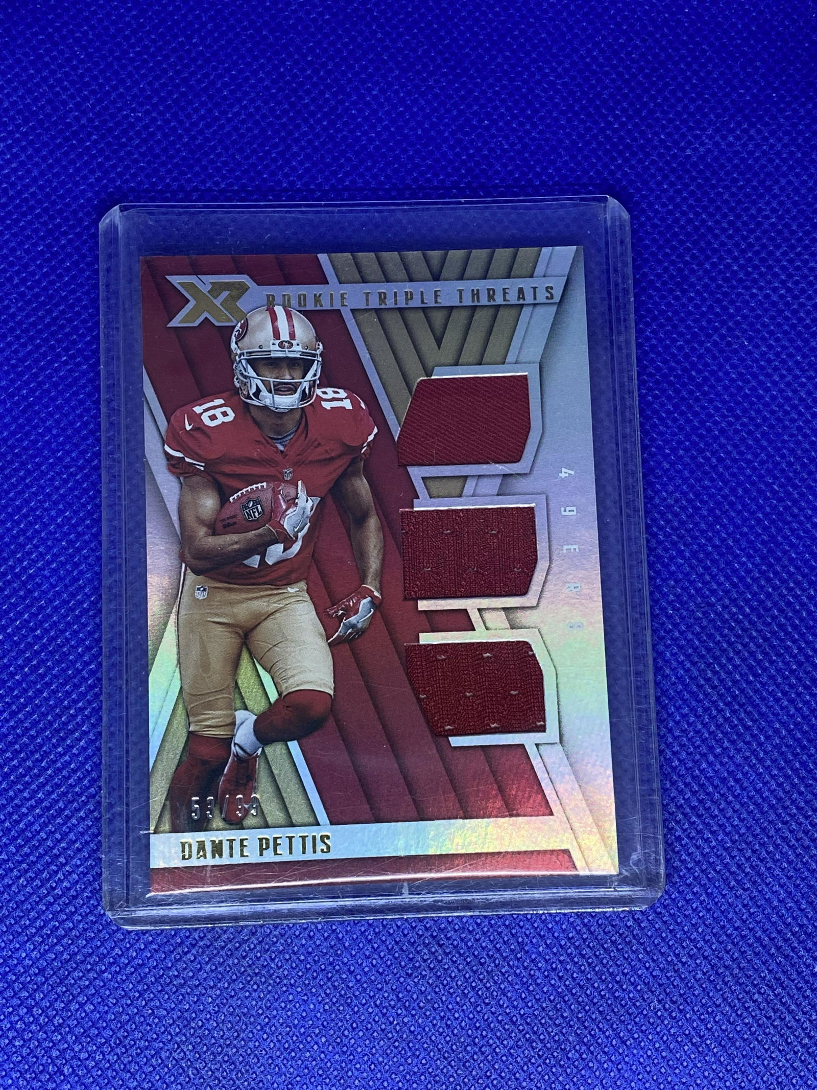 Dante Pettis Panini XR Relic (1 of 1)
