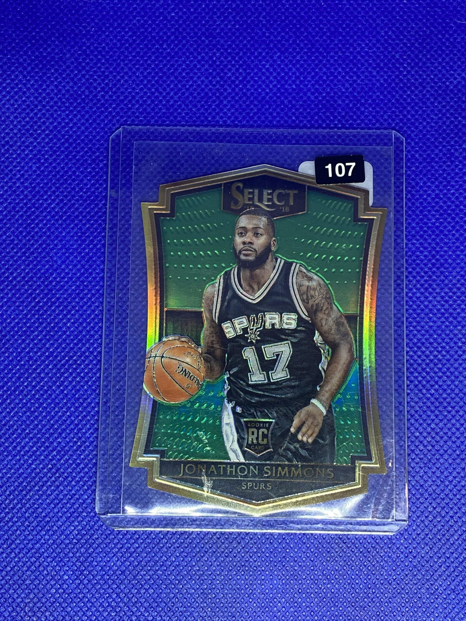 Jonathon Simmons Panini Select Die-cut Rookie (1 of 1)