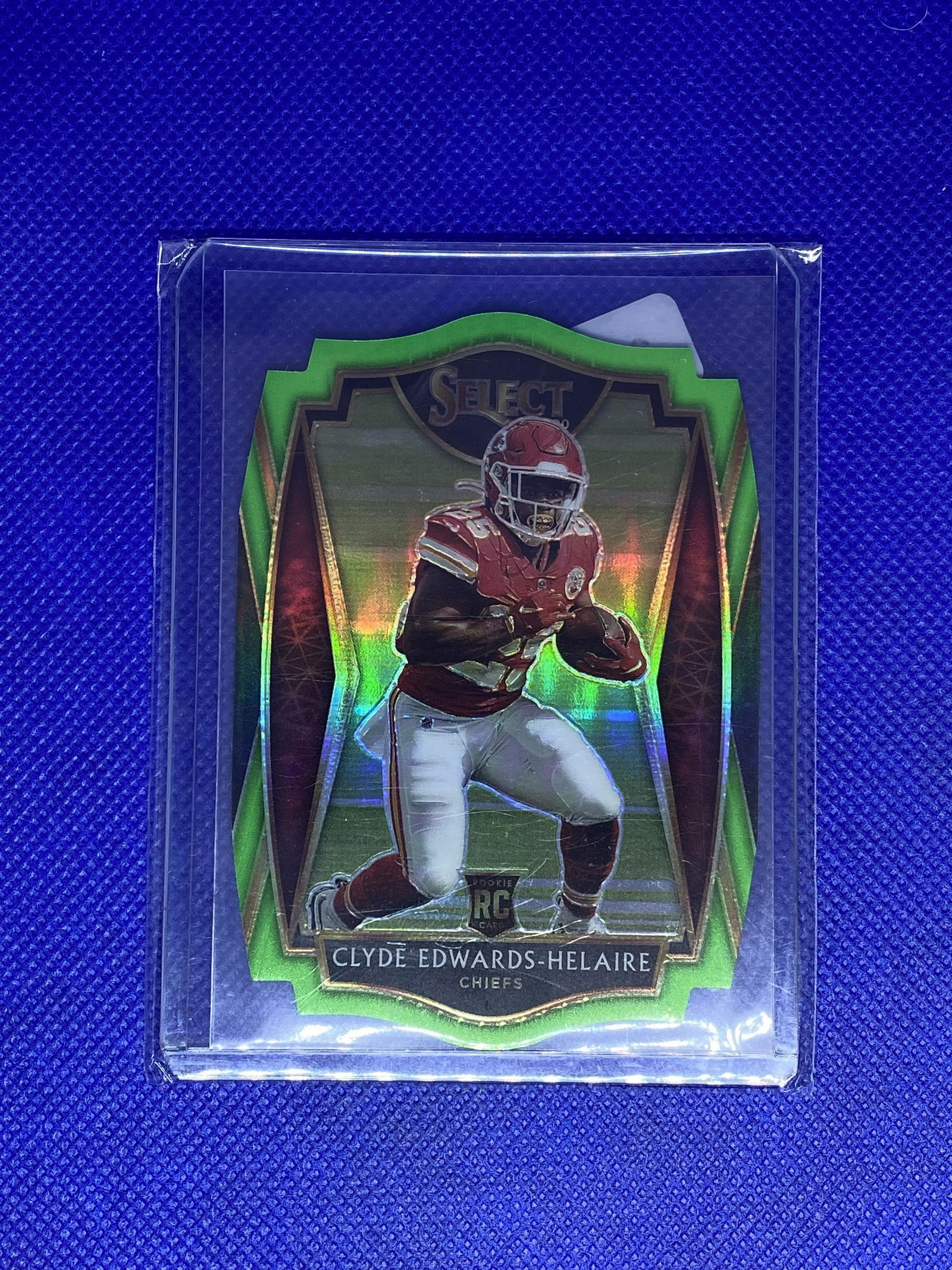 Clyde Edwards Helaire Panini Select Die Cut Rookie (1 of 1)