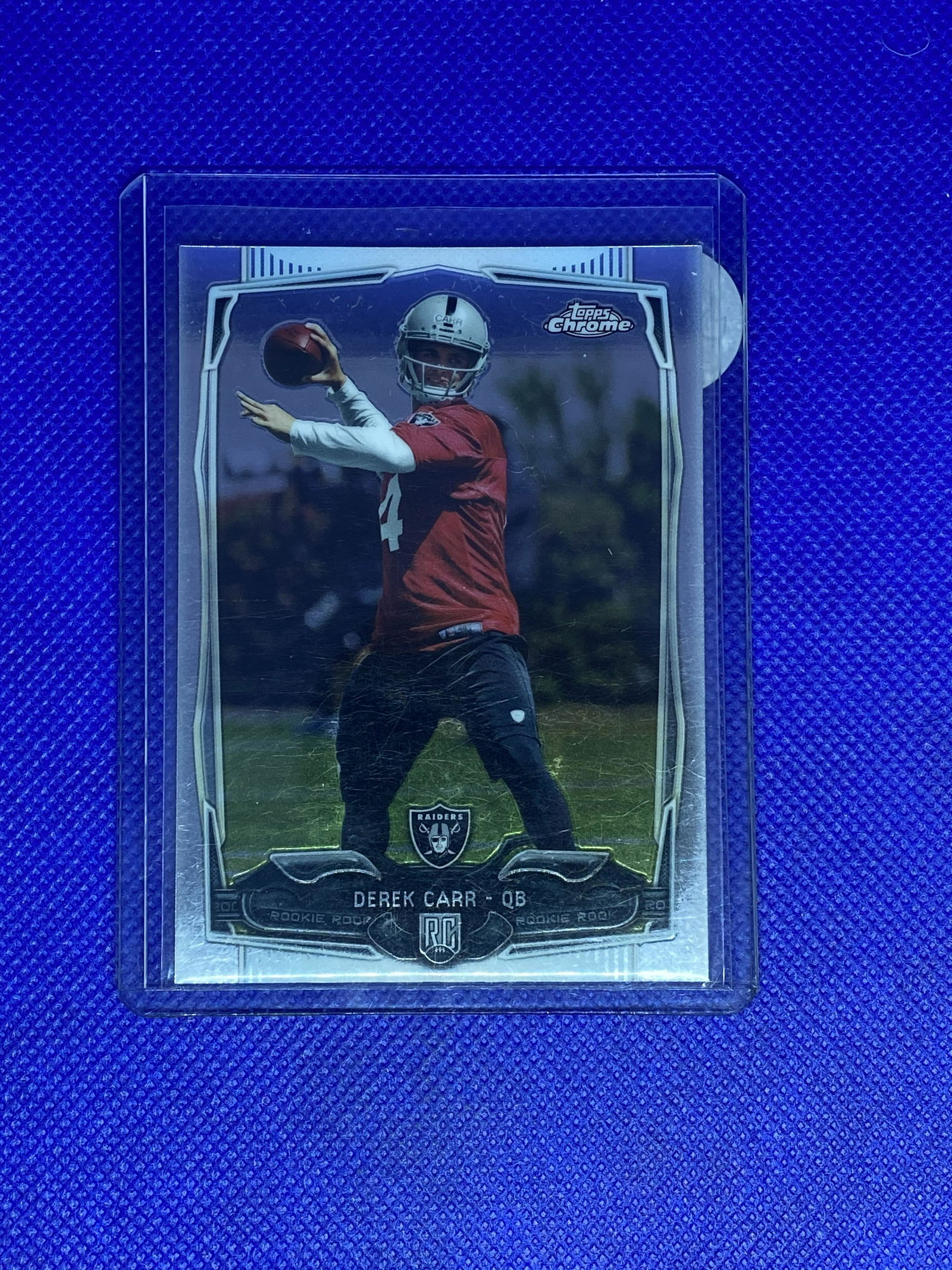 Derek Carr Topps Chrome Rookie (1 of 1)