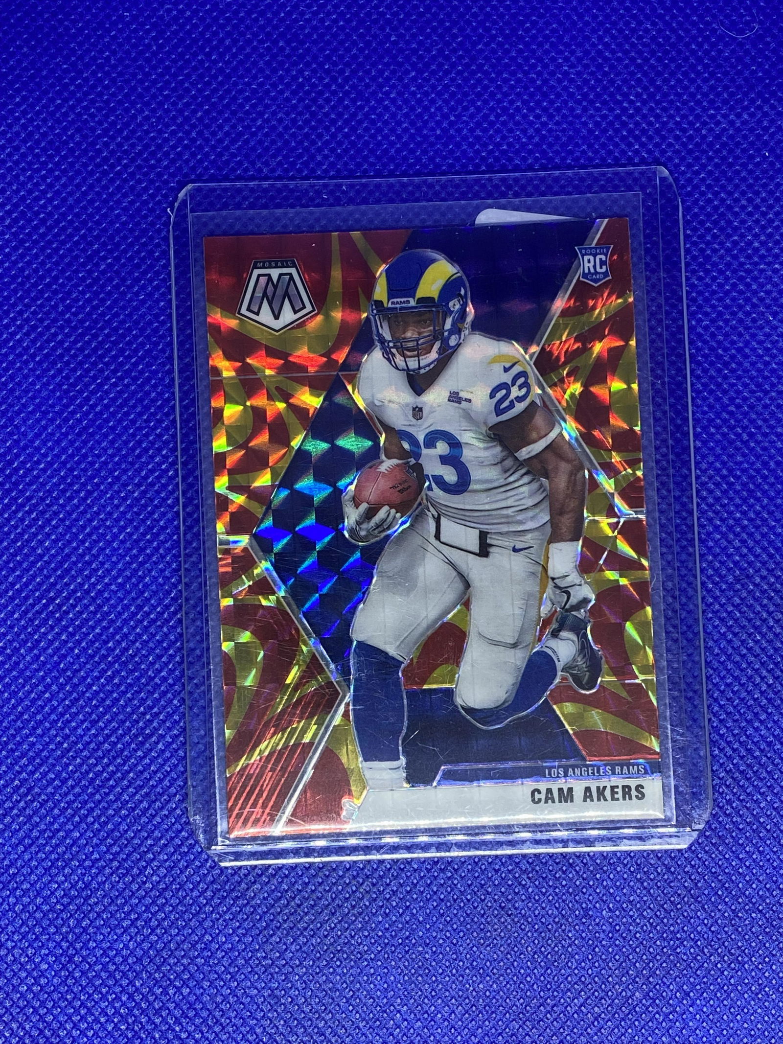 Cam Akers Panini Mosaic Red Refractor Rookie (1 of 1)