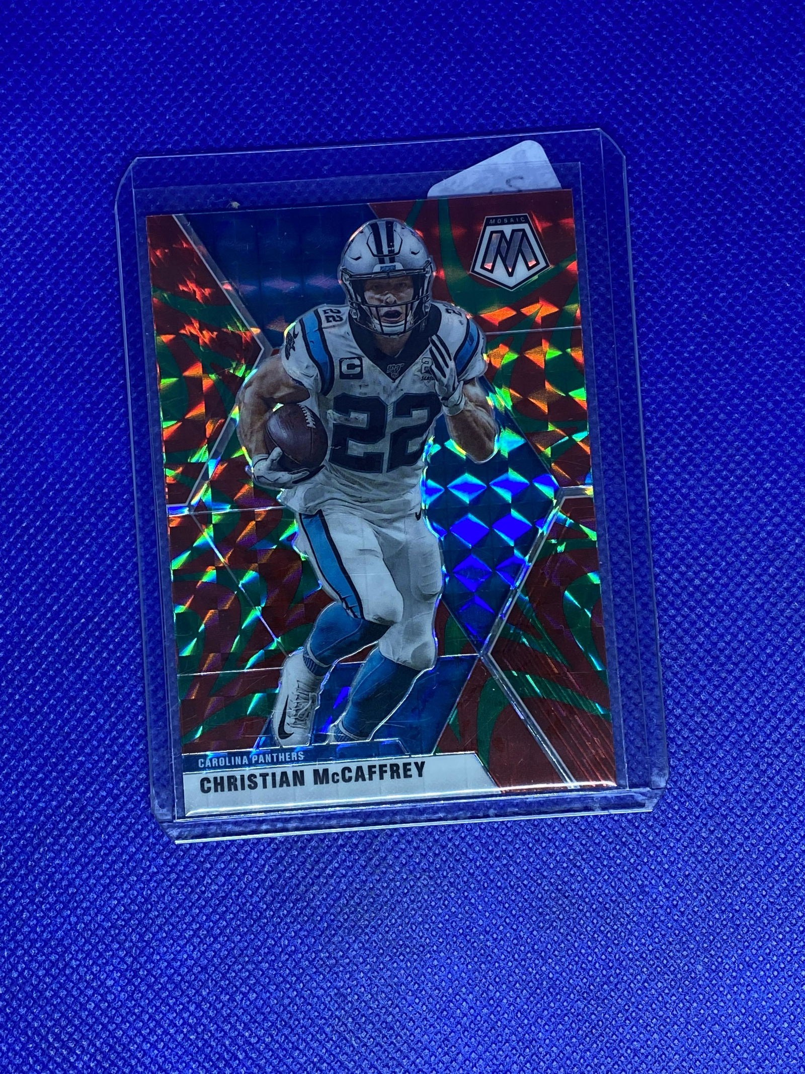 Christian McCaffrey Panini Mosaic Refractor (1 of 1)