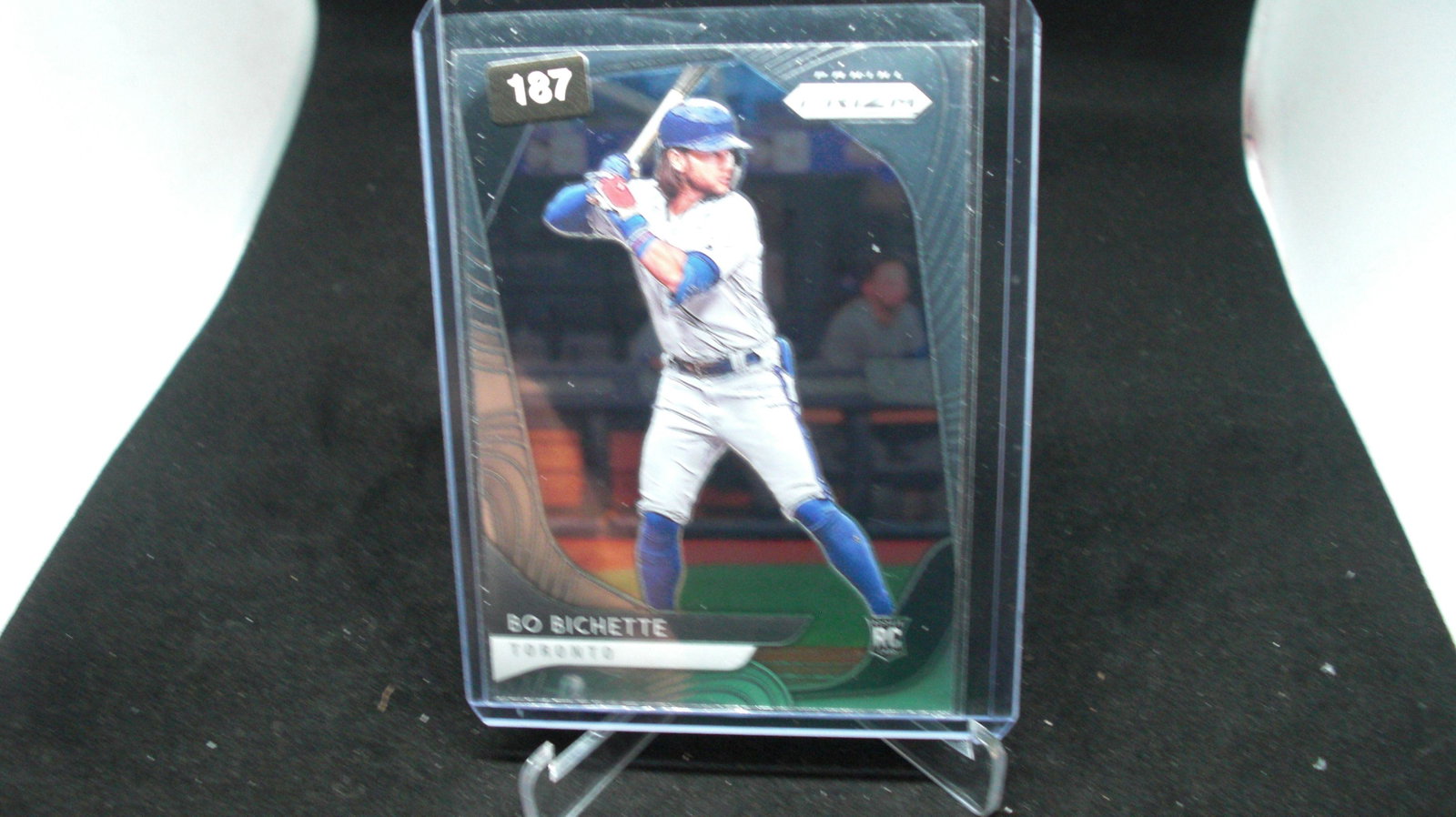 bo bichette rookie prizm: in top loader