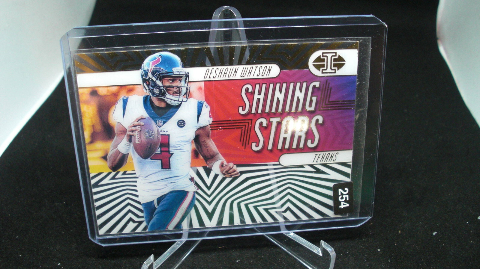 deshaun watson shining stars clear: in top loader
