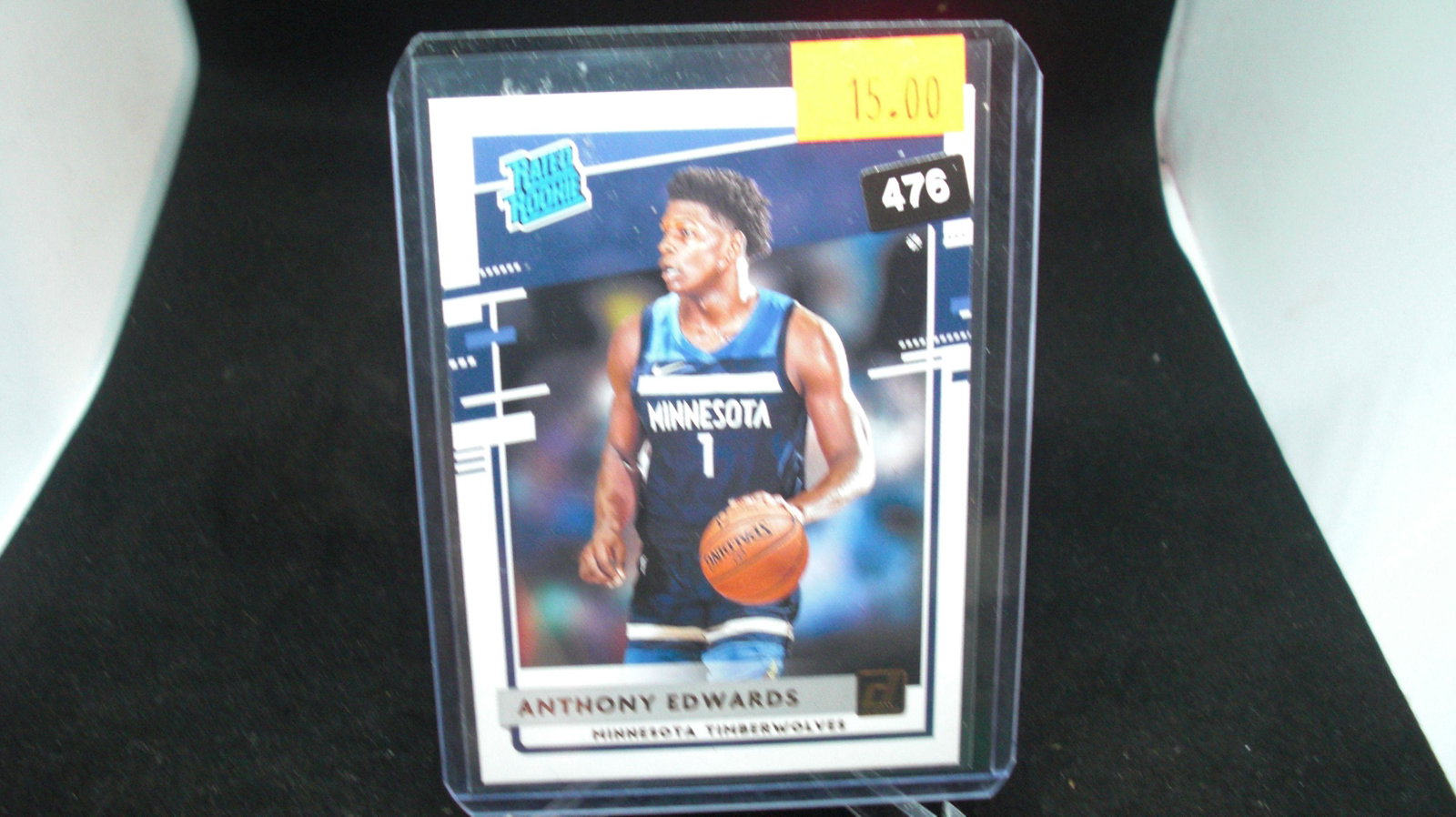 anthony edwards rated rookie: in top loader