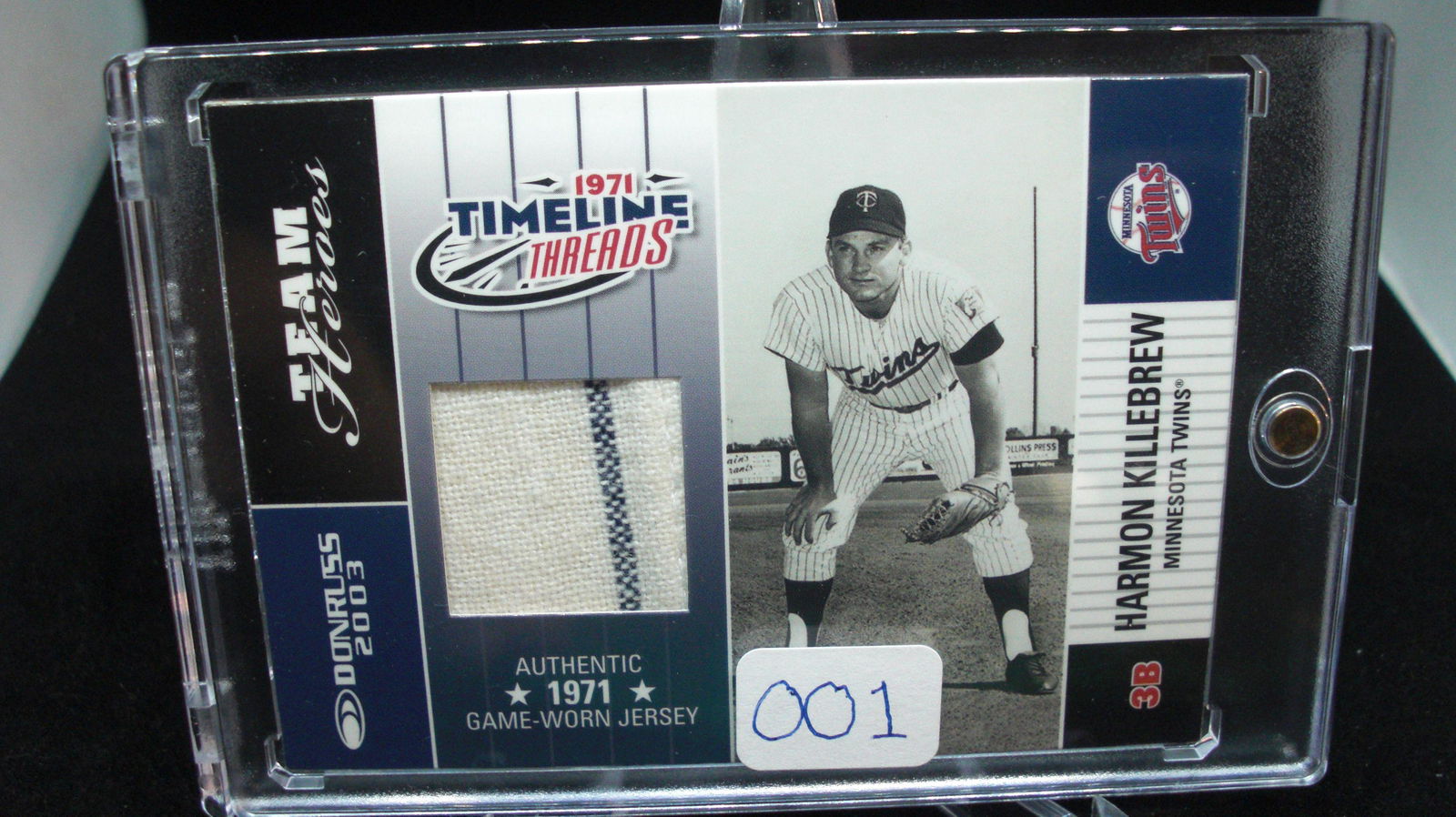 Harmon Killebrew 1971 Game Worn Jersey 8/71 (1 of 1)