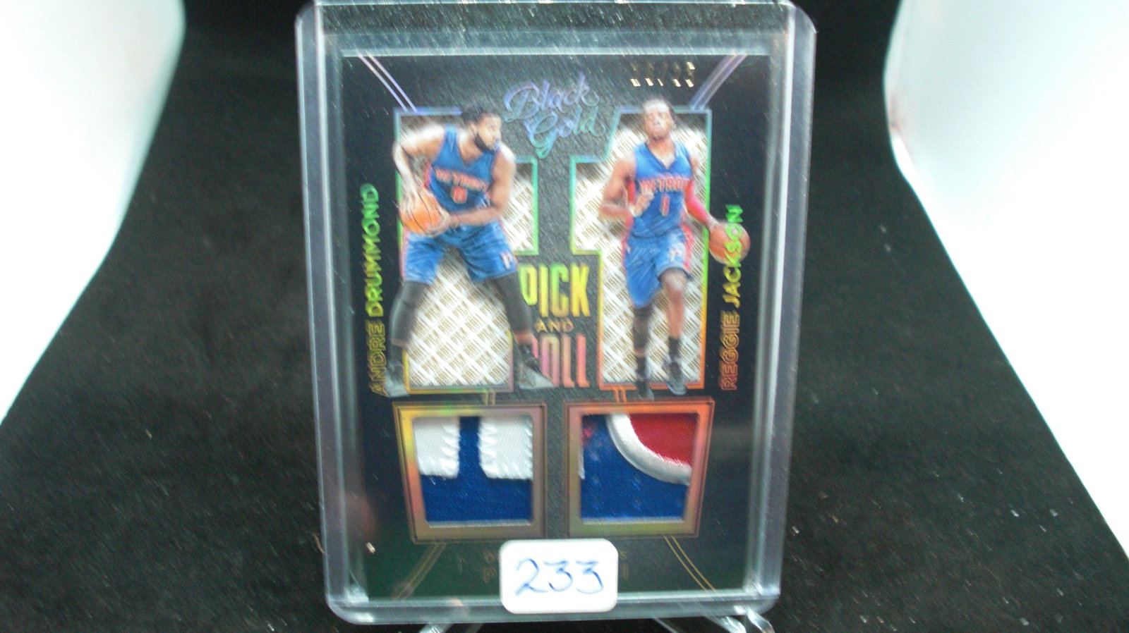 Andre & Reggie Dual Patch 16/25: Andre Drummond & Reggie Jackson Dual Patch 16/25