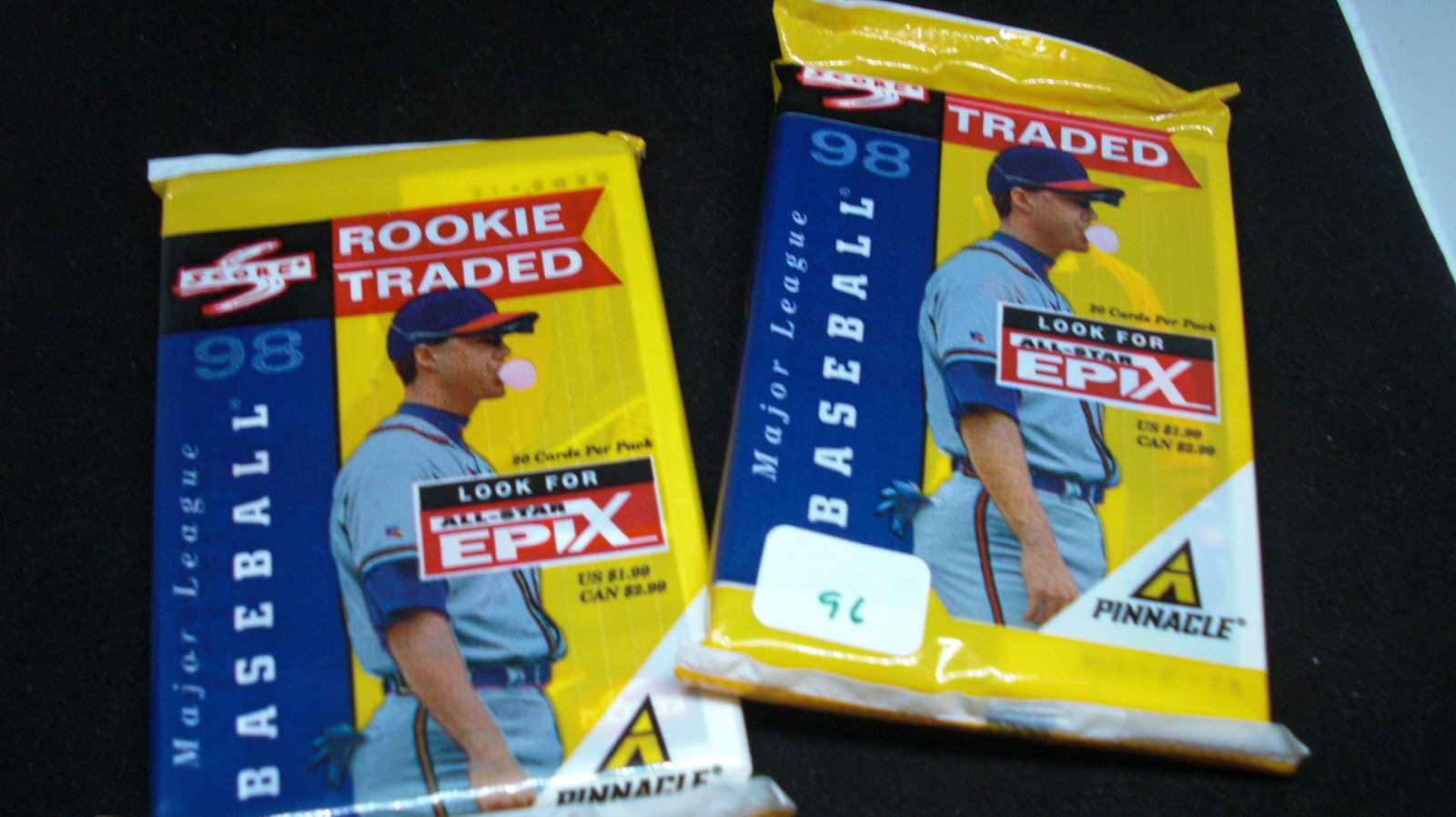 2-1996 SCORE BASEBALL ROOKIE TRADED 20-CT FAT PACKS: 2-1996 SCORE BASEBALL ROOKIE TRADED 20-CT FAT PACKS