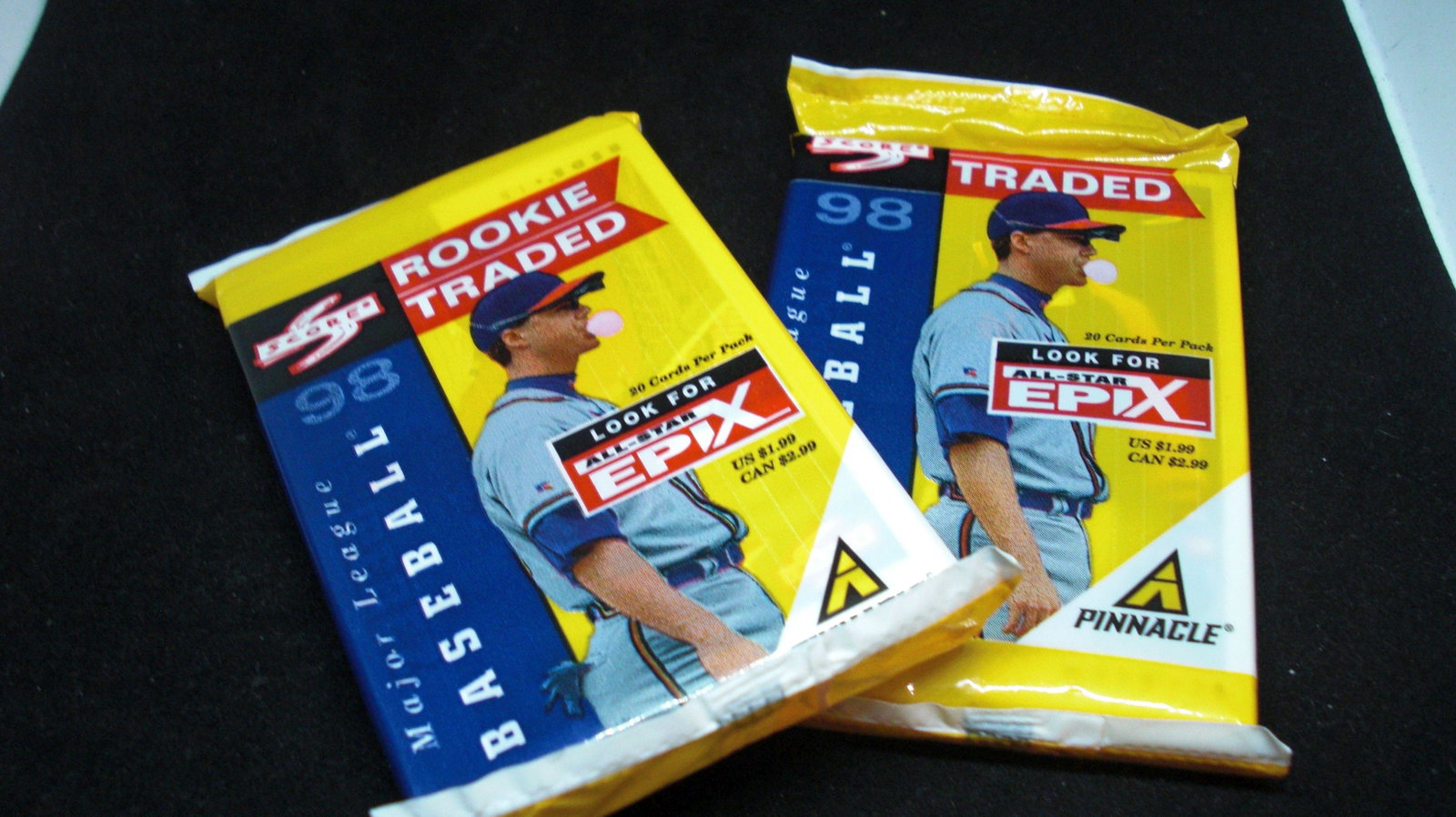 2-1996 SCORE BASEBALL ROOKIE TRADED 20-CT FAT PACKS: 2-1996 SCORE BASEBALL ROOKIE TRADED 20-CT FAT PACKS