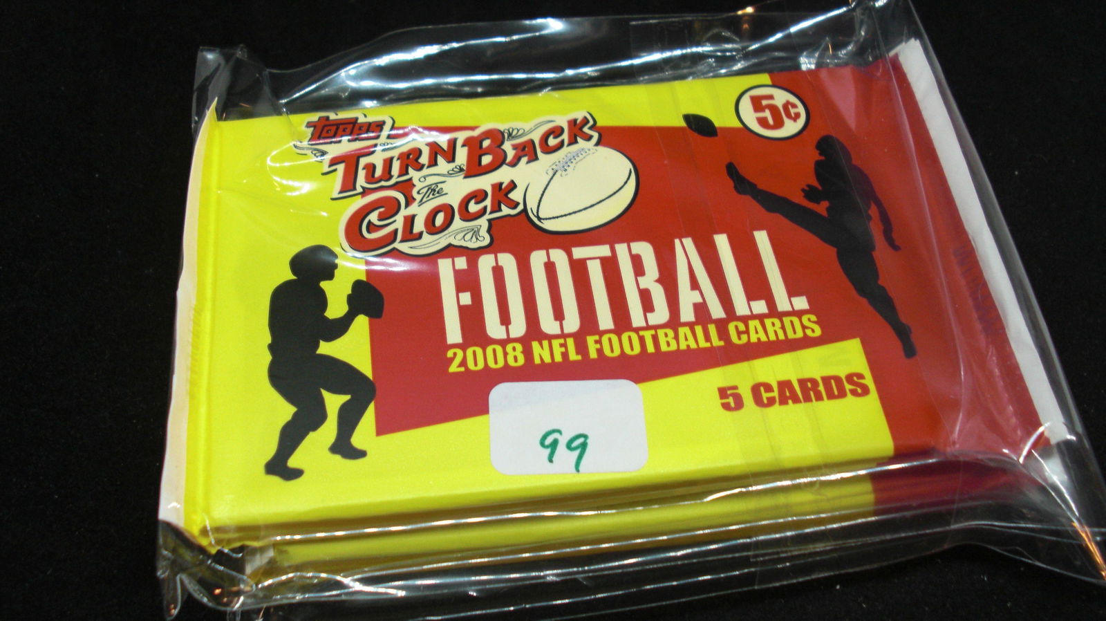 2008 TOPPS TURN BACK THE CLOCK NFL FOOTBALL CARD PACKS: 3 SEALED PACKS OF TOPPS TURN BACK THE CLOCK CARDS-MODERN PLAYERS FEATURED ON VINTAGE DESIGNS