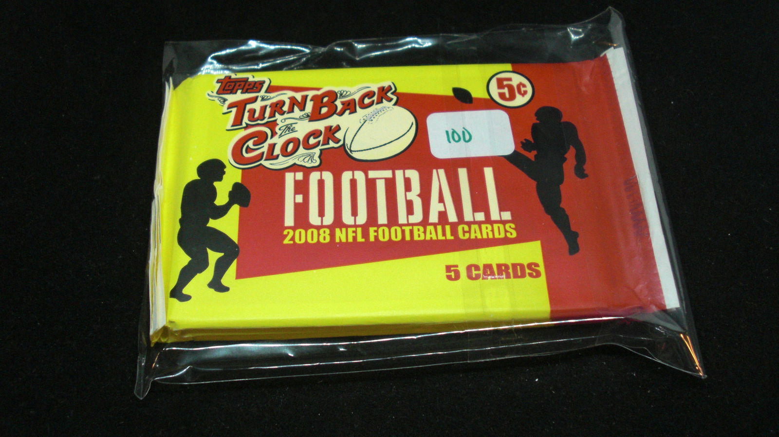 2008 TOPPS TURN BACK THE CLOCK NFL FOOTBALL CARD PACKS: 3 SEALED PACKS OF TOPPS TURN BACK THE CLOCK CARDS-MODERN PLAYERS FEATURED ON VINTAGE DESIGNS