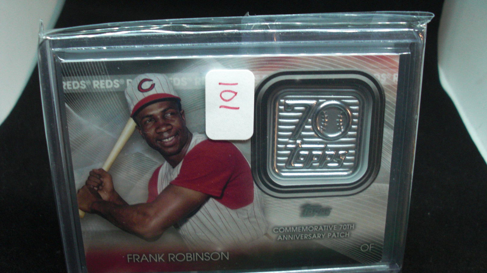 2021 TOPPS FRANK ROBINSON 70TH ANNIVERSARY RELIC CARD (1 of 1)