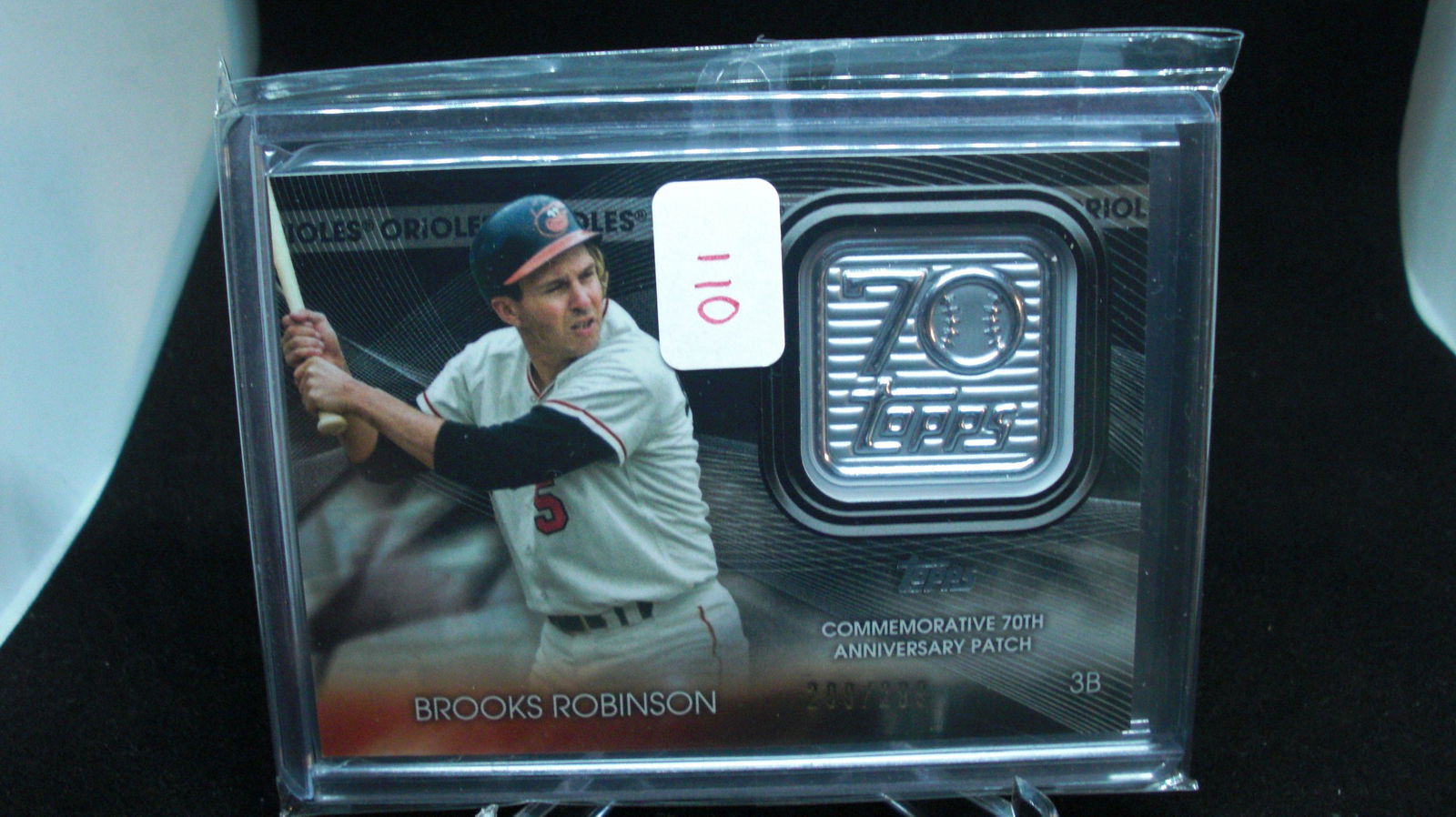 2021 TOPPS BROOKS ROBINSON 70TH ANNIVERSARY RELIC CARD (1 of 1)
